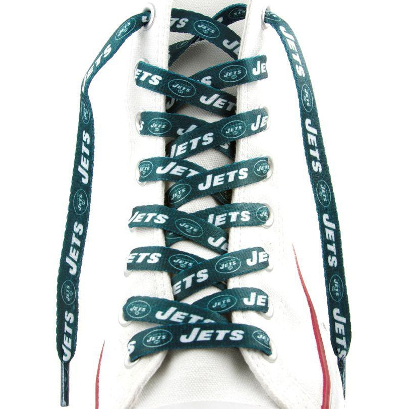 New York Jets NFL Shoelaces - 1 Pair Pack - Durable & Stylish Lace-Ups for Sneakers & Cleats - Perfect for Football Fans & Sports Enthusiasts
