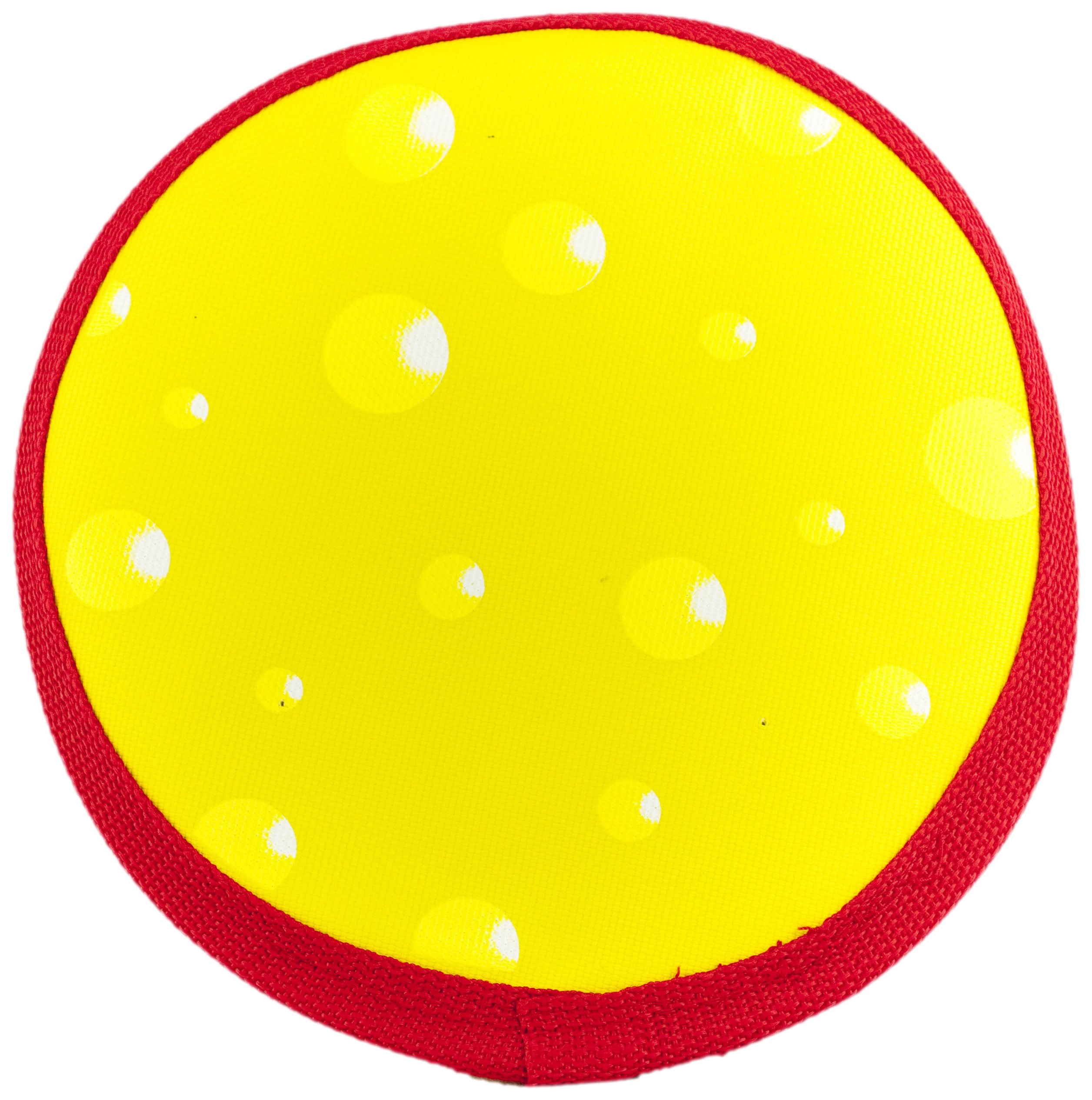 **Flyerz Cheese Chuck Flyer - Durable Dog Frisbee Toy for Fetch & Outdoor Play - Perfect for Beach, Park & Backyard Fun**