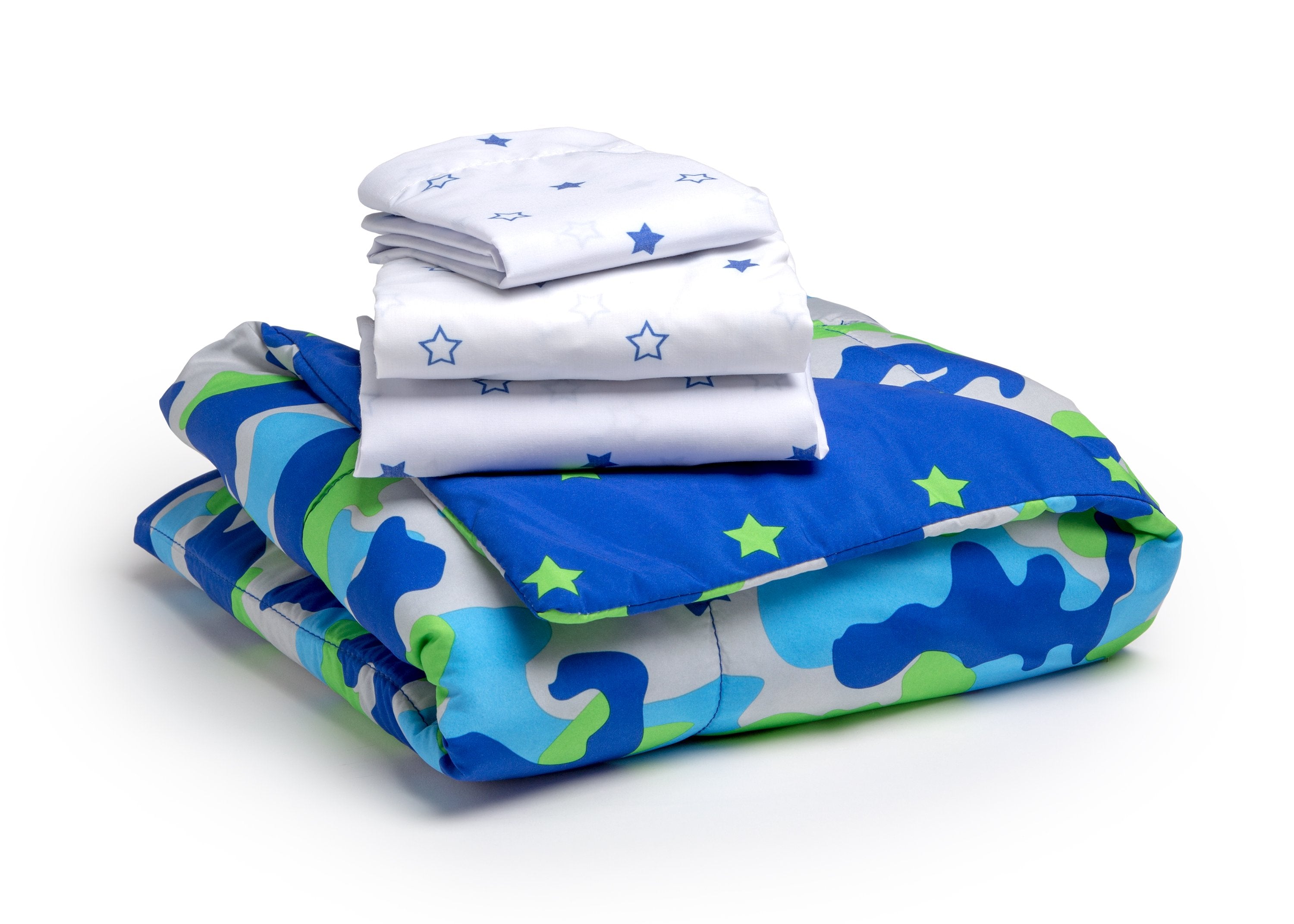 4-Piece Toddler Bedding Set for Boys - Soft & Comfortable Crib Sheets, Blanket & Pillowcase - Perfect for Nursery, Daycare or Travel