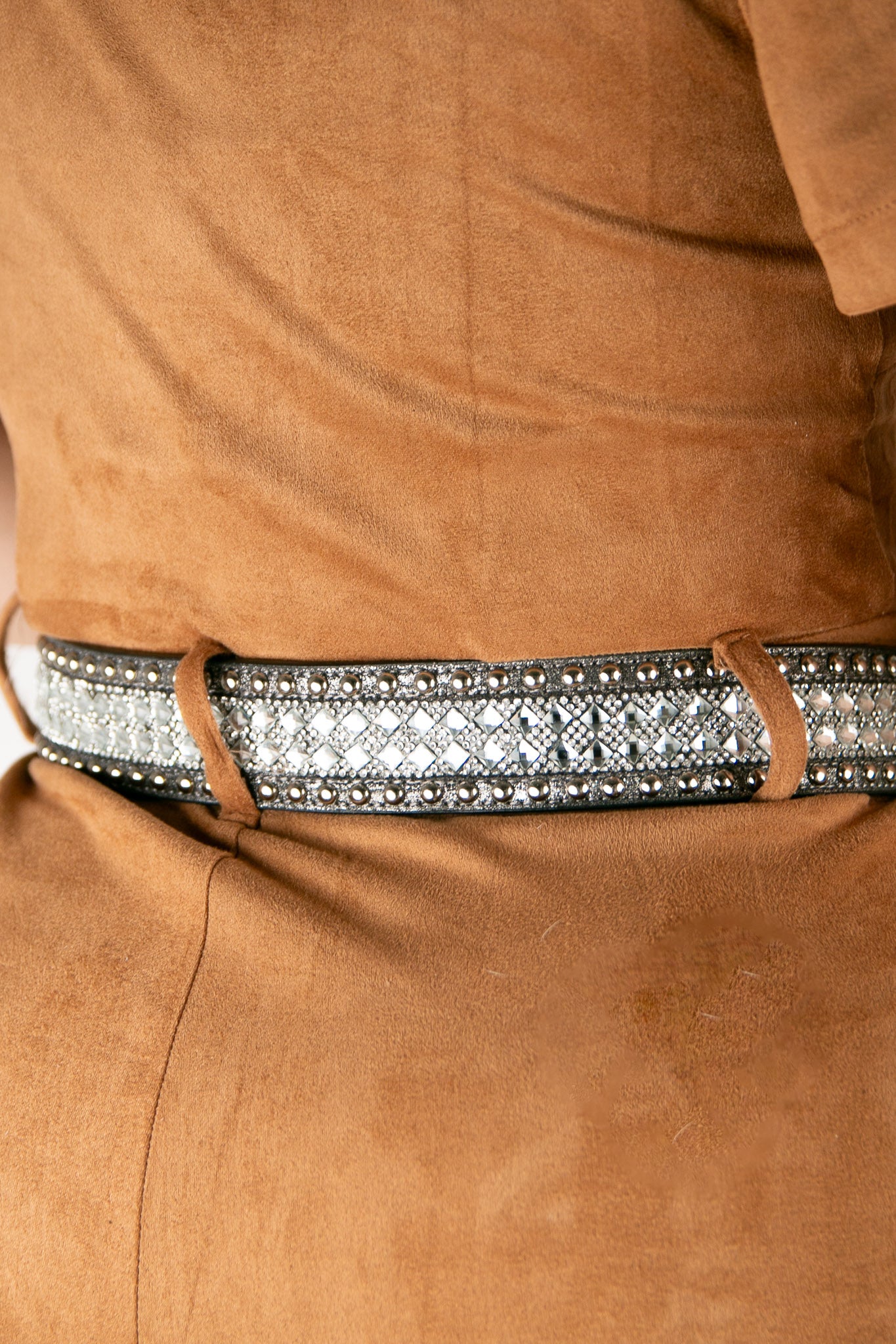 Nocona Studded Rhinestone Cowgirl Belt for Women - Western Fashion Accessory for Rodeo, Concerts & Country Outfits
