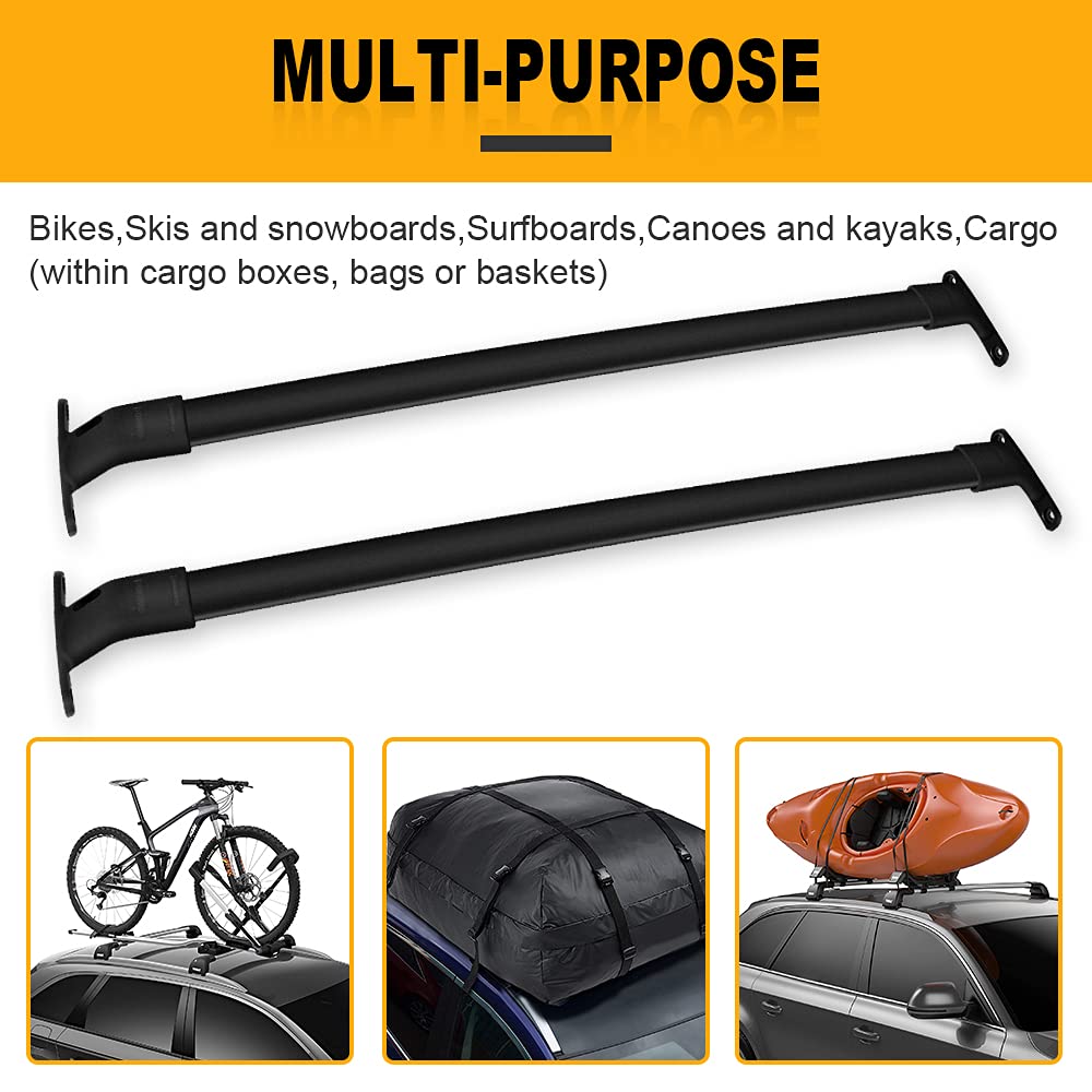 OCPTY Universal Roof Rack Cross Bars - Compatible with Ford Expedition & Lincoln Navigator 2018-2022 Models - Heavy Duty Cargo Carrier for Luggage, Kayak, Canoe, Bike, Snowboard, Ski - Perfect for Road Trips, Camping & Outdoor Adventures