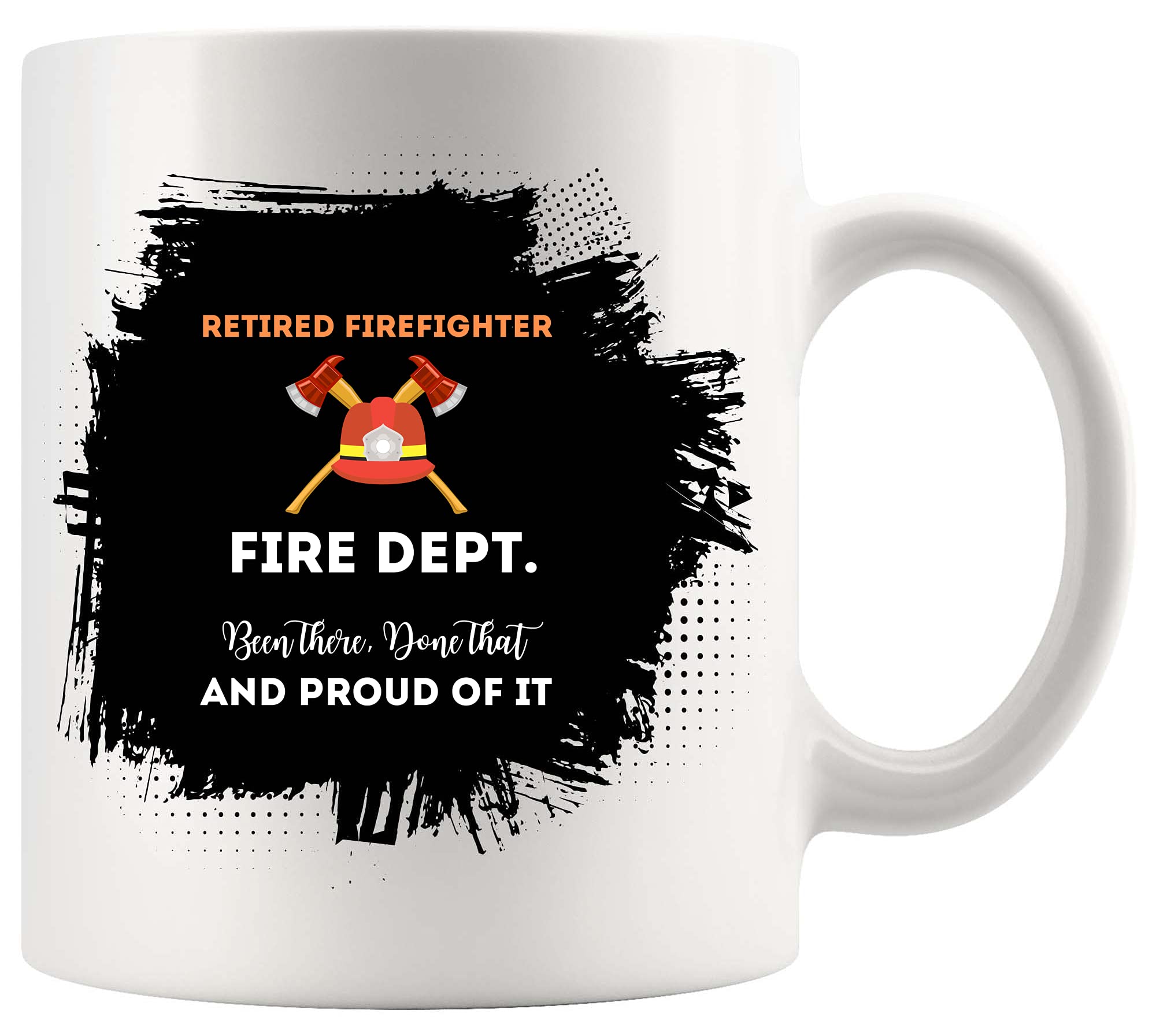Heroic Retired Firefighter T-Shirt & 11Oz Fireman Mug Gift Set - Perfect for Firefighter Appreciation, Retirement Gifts & First Responder Support