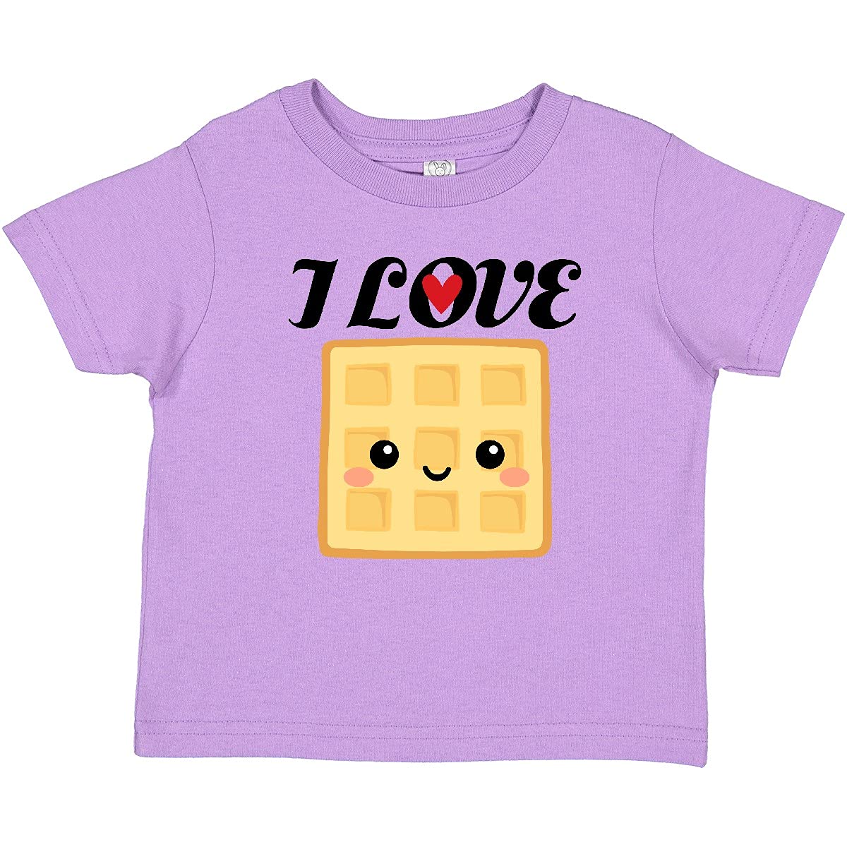 Inktastic Waffle Lover I Love Waffles Baby T-Shirt - Cute & Comfortable Cotton Tee for Infants & Toddlers - Perfect for Breakfast, Family Outings & Playdates