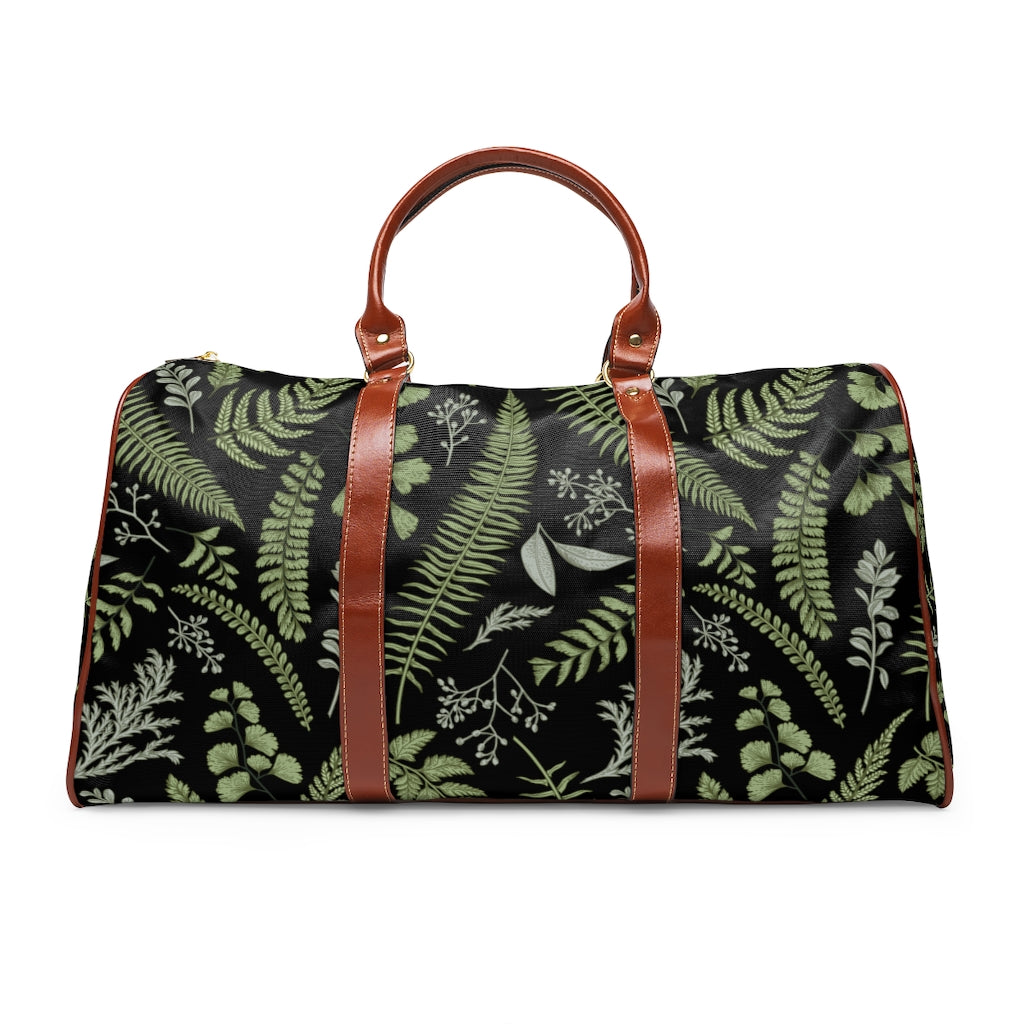 Waterproof Duffel Bag for Travel - Faux Leather Handles & Adjustable Strap - Airline Approved Carry On Bag for Gym, Overnight Trips & Weekend Getaways