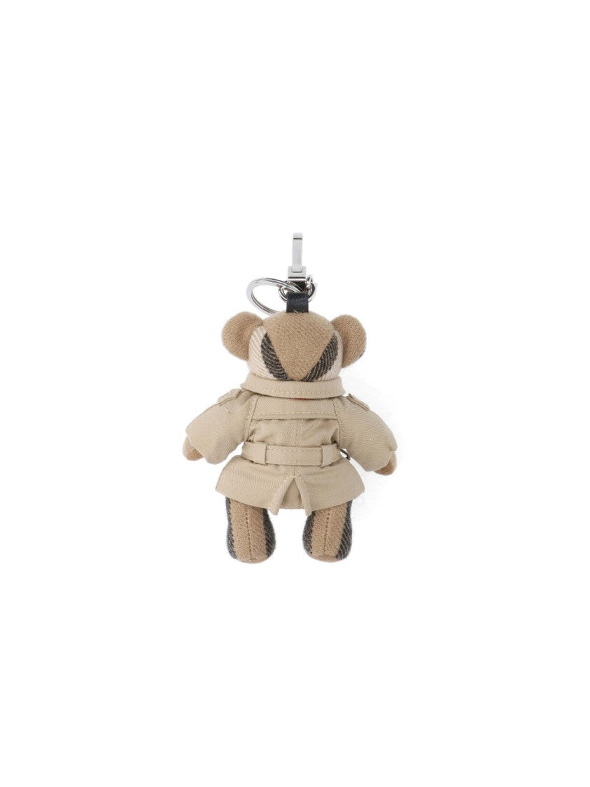 Thomas Trench Keychain - Stylish Beige Leather Key Ring for Men & Women | Perfect for Keys, Gift Giving, and Everyday Carry