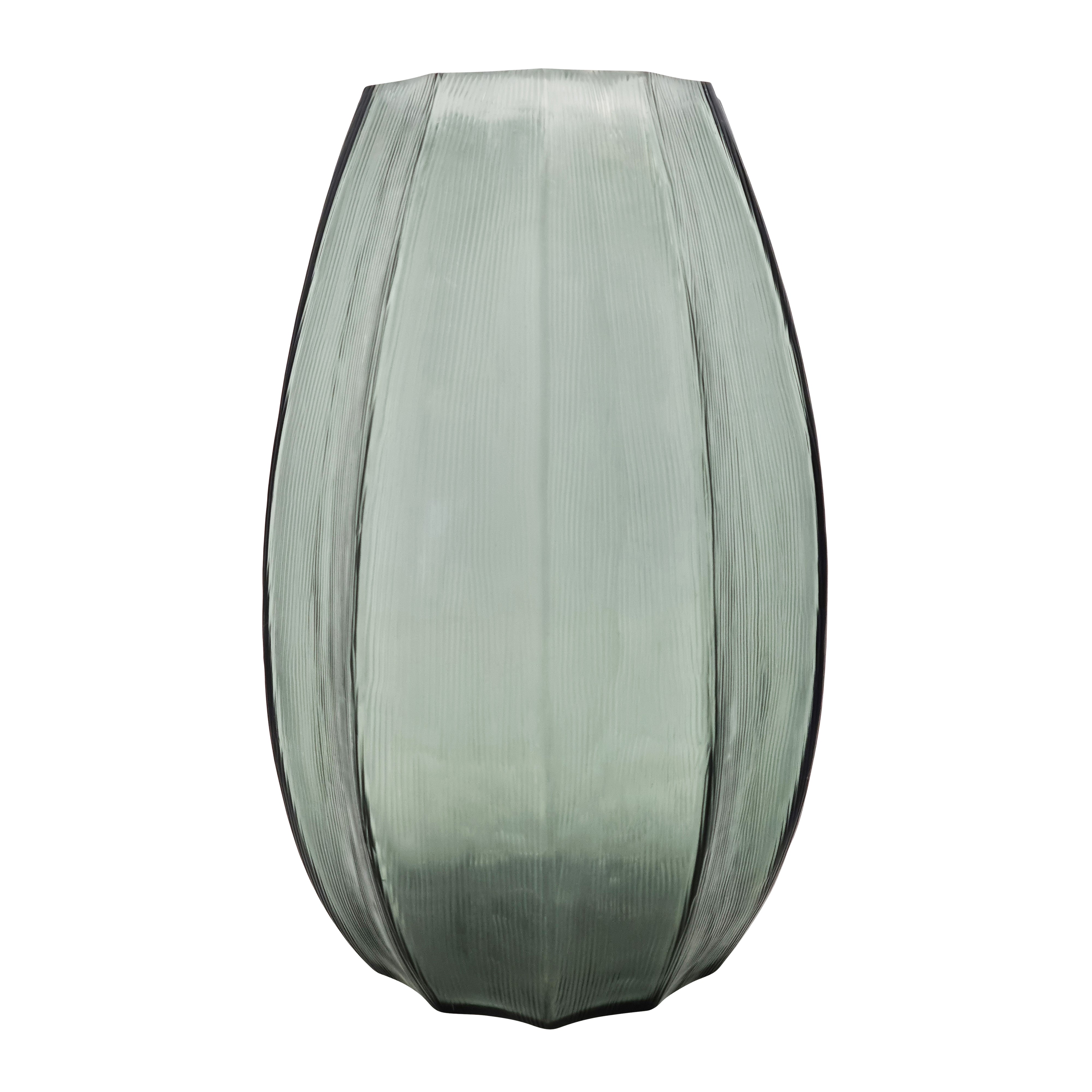 Premium Diana Glass Vase - Large 25x40cm (10x16 inches) Handmade Seaweed Design - Elegant Home Decor for Living Room, Wedding Centerpiece, and Luxury Gift Idea