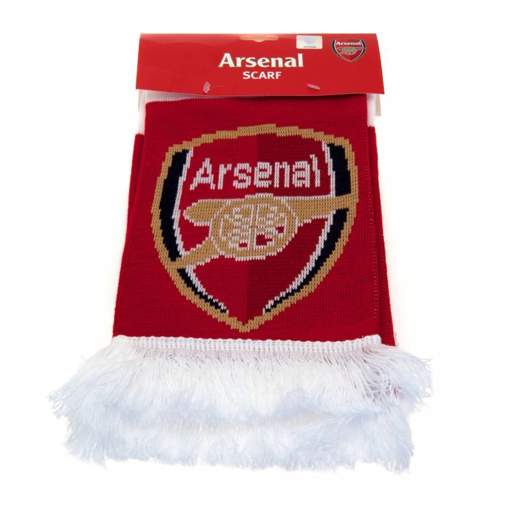 Arsenal FC Wool Bar Scarf - Official Football Team Fan Gift for Men & Women - Perfect for Match Days, Pub Nights & Cold Weather