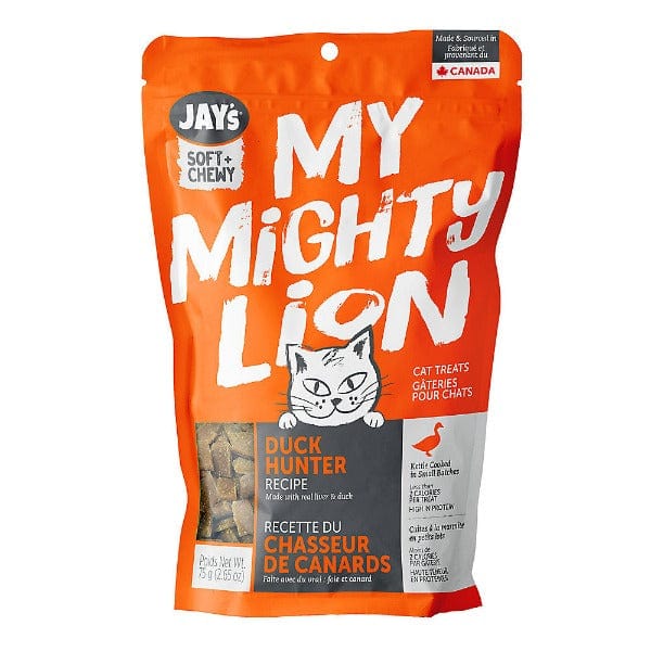 Premium My Mighty Lion Duck Hunter Recipe Cat Treats - Grain-Free Protein Snacks for Indoor & Outdoor Cats - Perfect for Training Rewards and Bonding Time