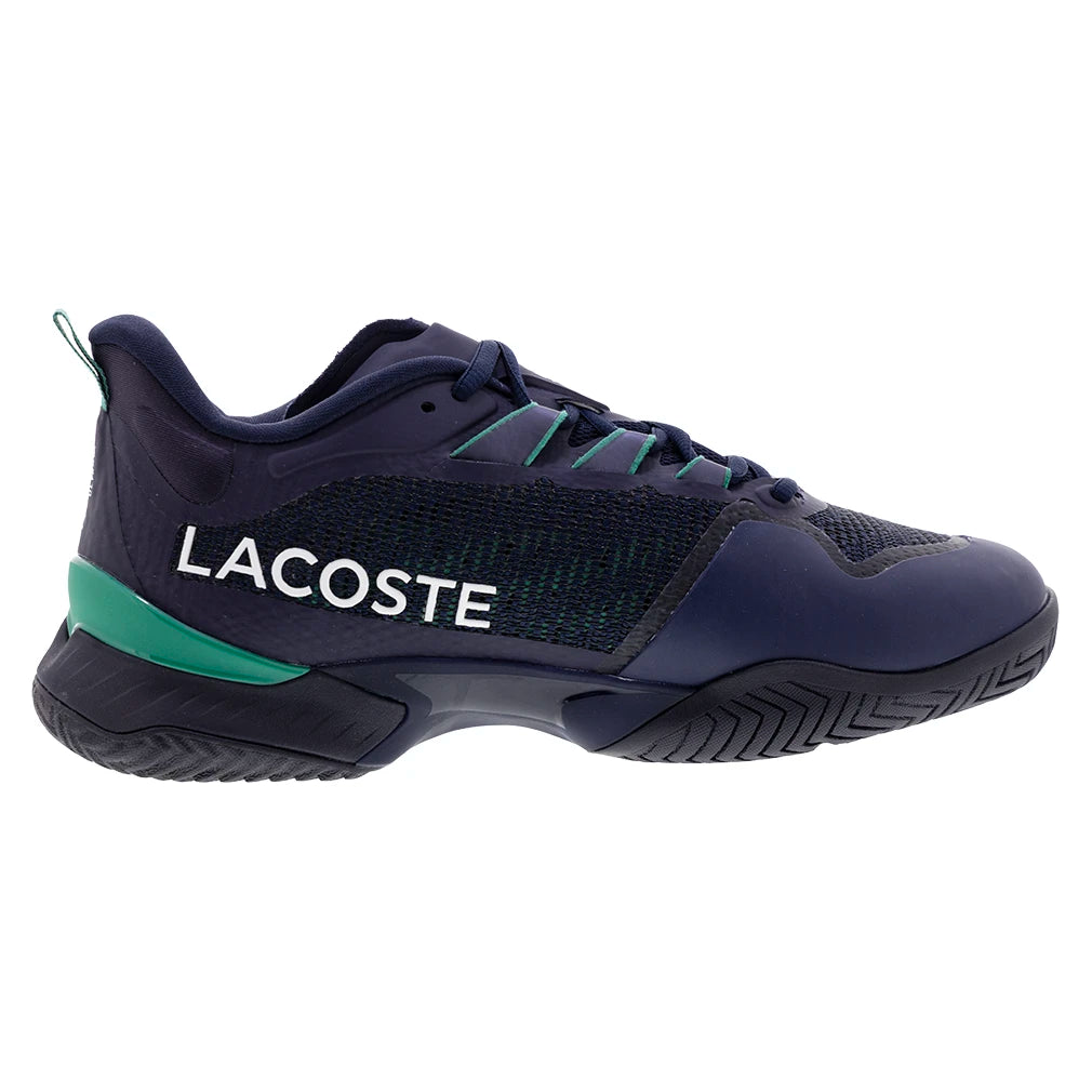 Men's AG LT23 Ultra Lightweight Tennis Shoes - Navy & Green - Perfect for Court Play, Training & Casual Wear