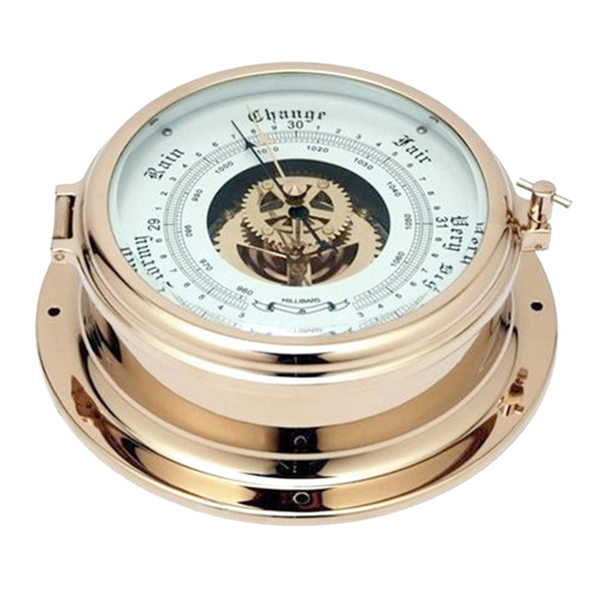 Premium Brass Barometer for Fishing & Sailing - 180mm/7.087