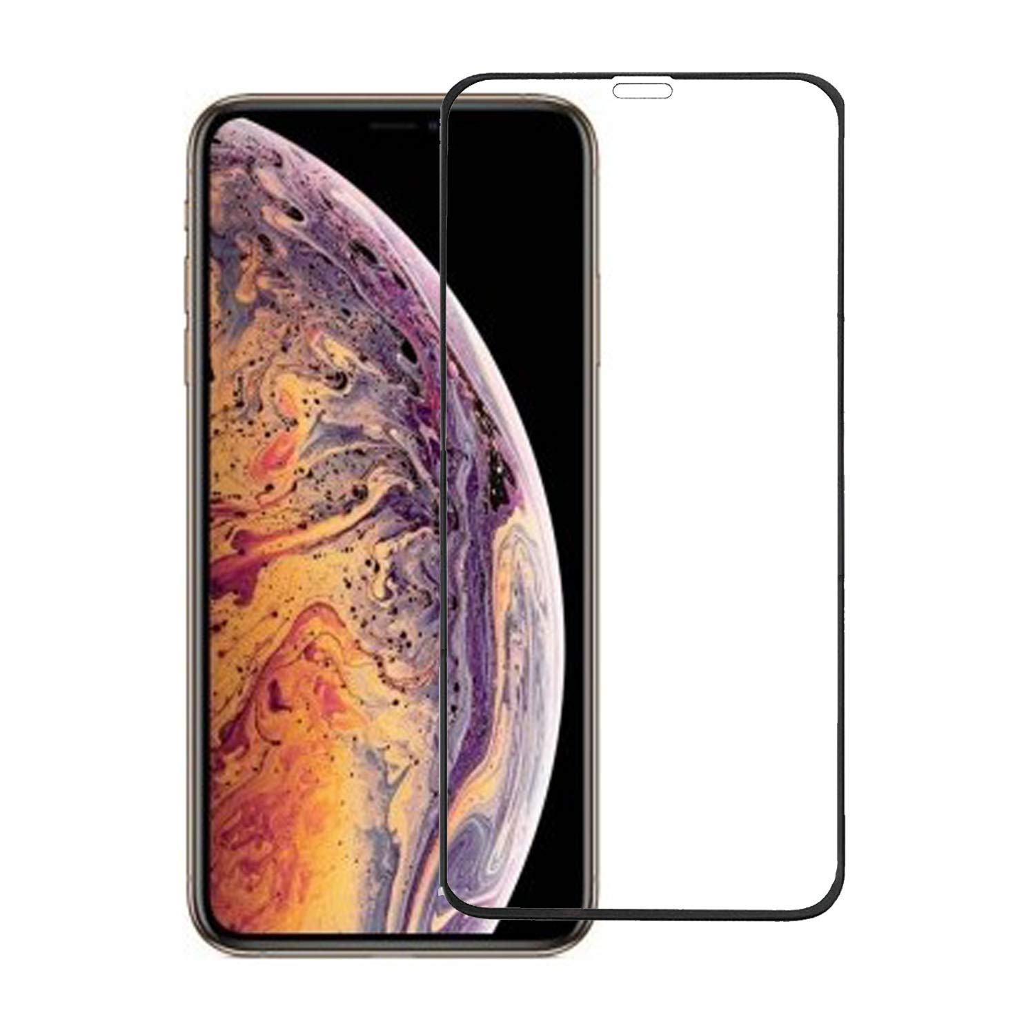 100FIT Premium Tempered Glass Screen Protector for iPhone XS Max & iPhone 11 Pro Max - 9H Hardness, Full Edge-to-Edge Protection, Anti-Scratch, Bubble-Free Installation Kit - Perfect for Work, Travel and Everyday Use