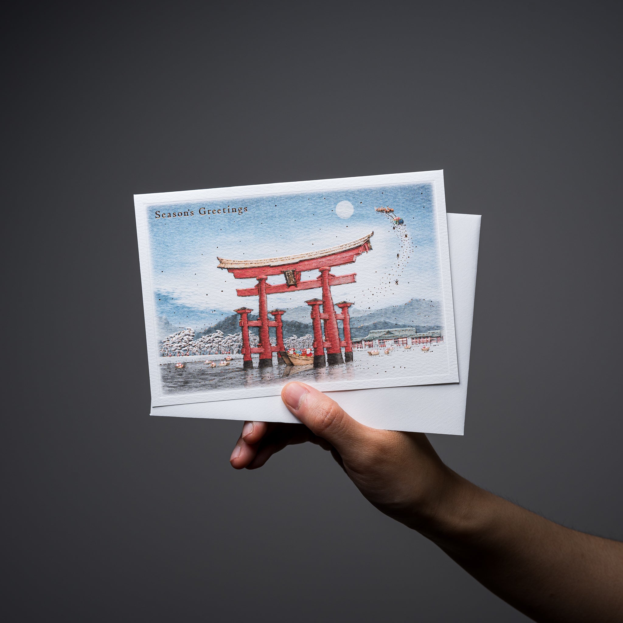 Mini Santa Christmas Gift Card - 15 Unique Japanese Designs for Holiday Gifts, Party Favors & Stocking Stuffers