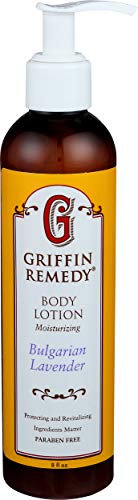 Griffin Remedy MSM Body Lotion - Bulgarian Lavender Scented Moisturizer for Dry Skin | Hydrating & Soothing Lotion for Daily Use & Relaxation