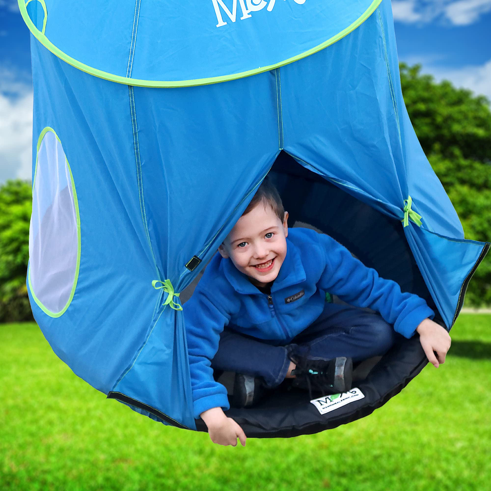 Big Top Tent Swing Accessory for Outdoor Play - Blue Canopy Replacement Part for Kids Playground & Backyard Fun | M&M Sales Enterprises