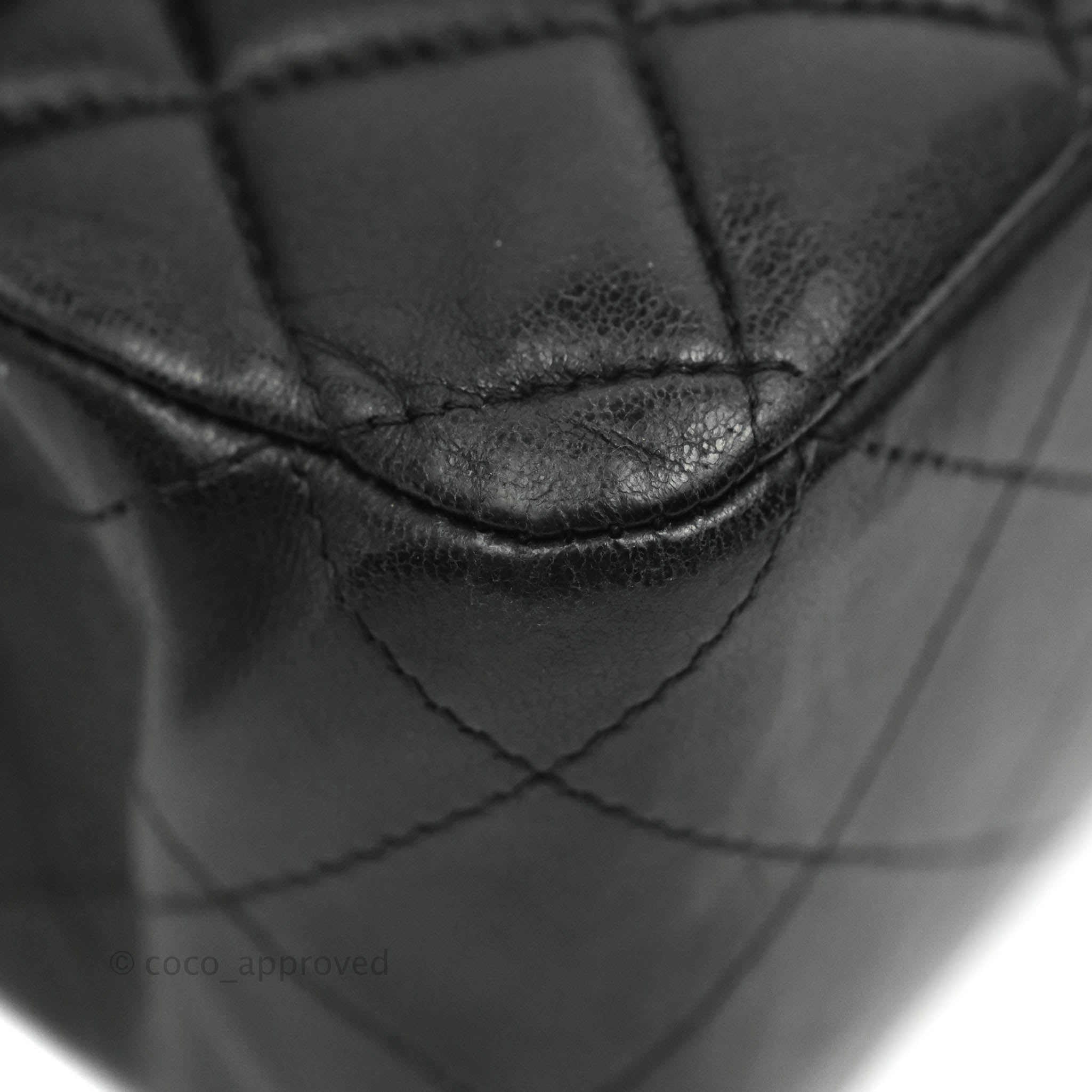 Chanel Classic M/L Medium Double Flap Bag - Black Lambskin Leather with Silver Hardware | Luxury Handbag for Women, Perfect for Work, Evening Events & Everyday Use