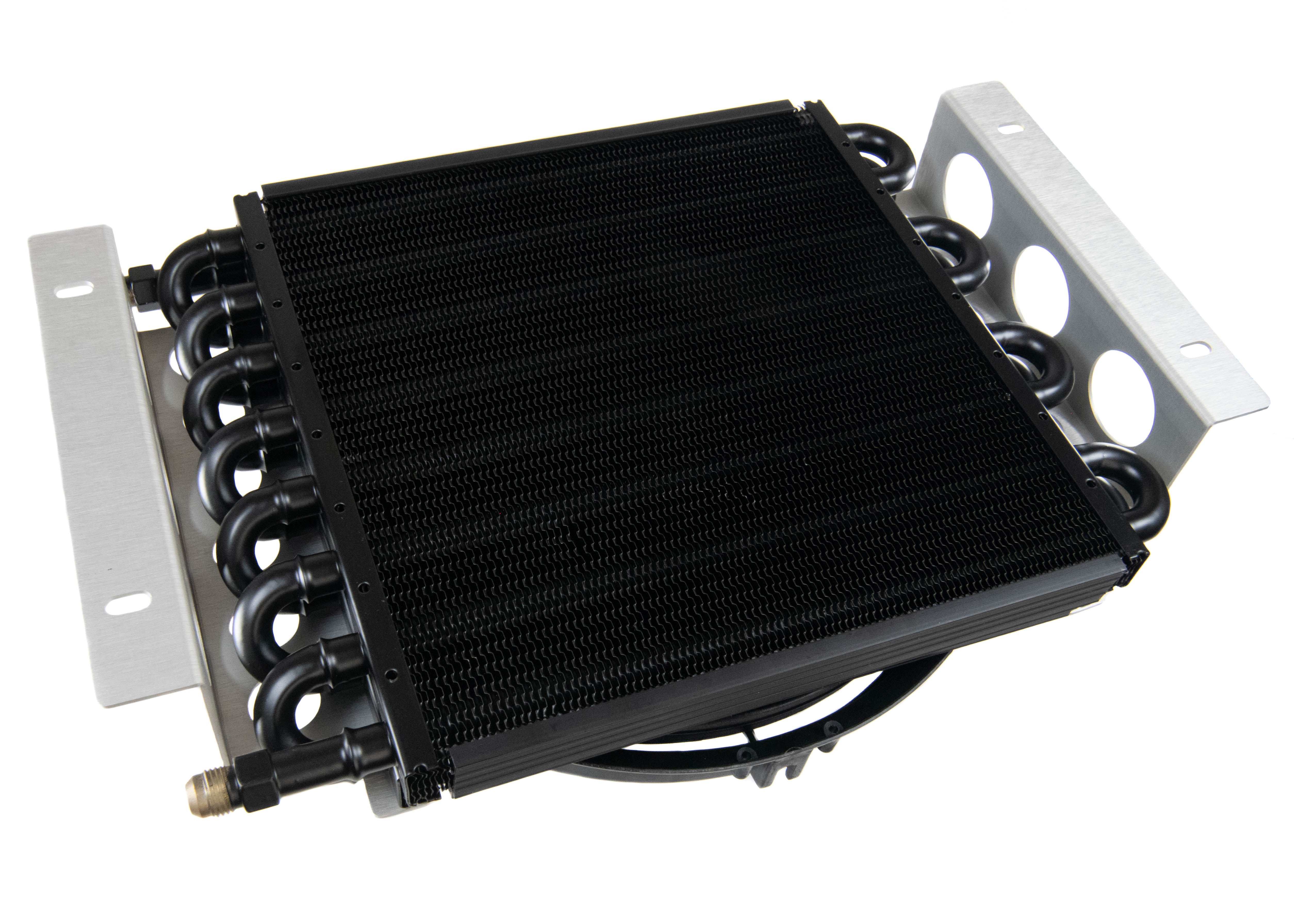 DERMALE Electra Cool Remote Cooler - 16 Pass, 6 AN Inlet, High-Performance Transmission Oil Cooler 13700 - Perfect for Racing, Towing & High-Performance Vehicles