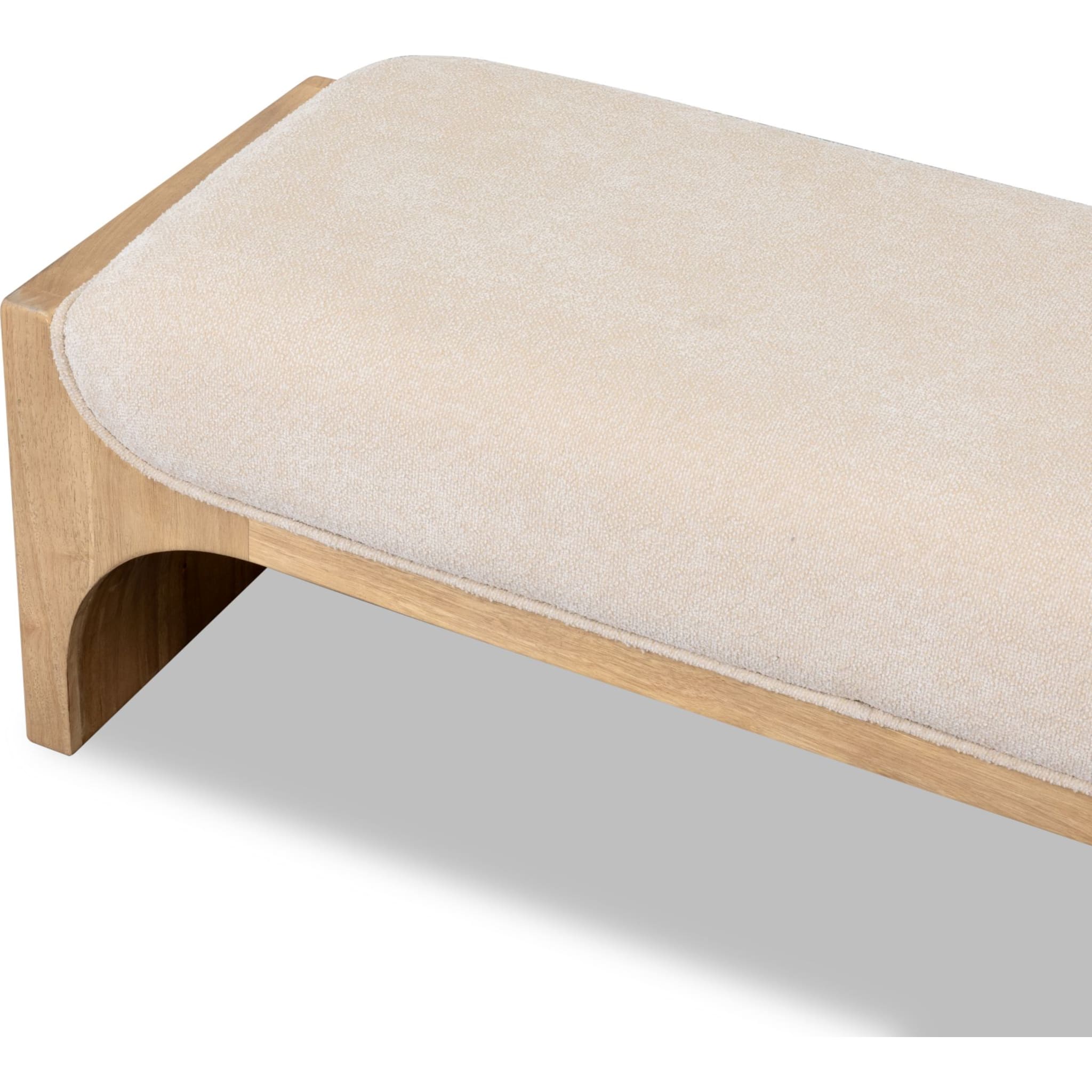 Brentwood Wooden Bench with Backrest - Rustic Bathroom & Bedroom Seating Furniture for Home Decor, Comfortable and Durable