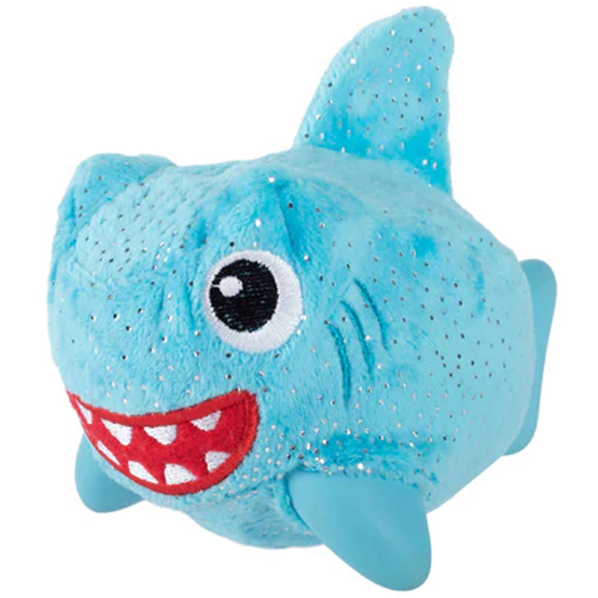 Soft Plush & Durable Rubber Shark Dog Toys for Chewing, Fetching, and Playtime - Perfect for Aggressive Chewers and Interactive Play