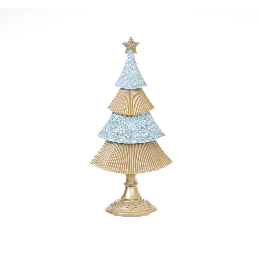 HARMONIER HAR 32H Blue Desktop Christmas Tree (380g) - Perfect for Office, Home, and Holiday Decorations
