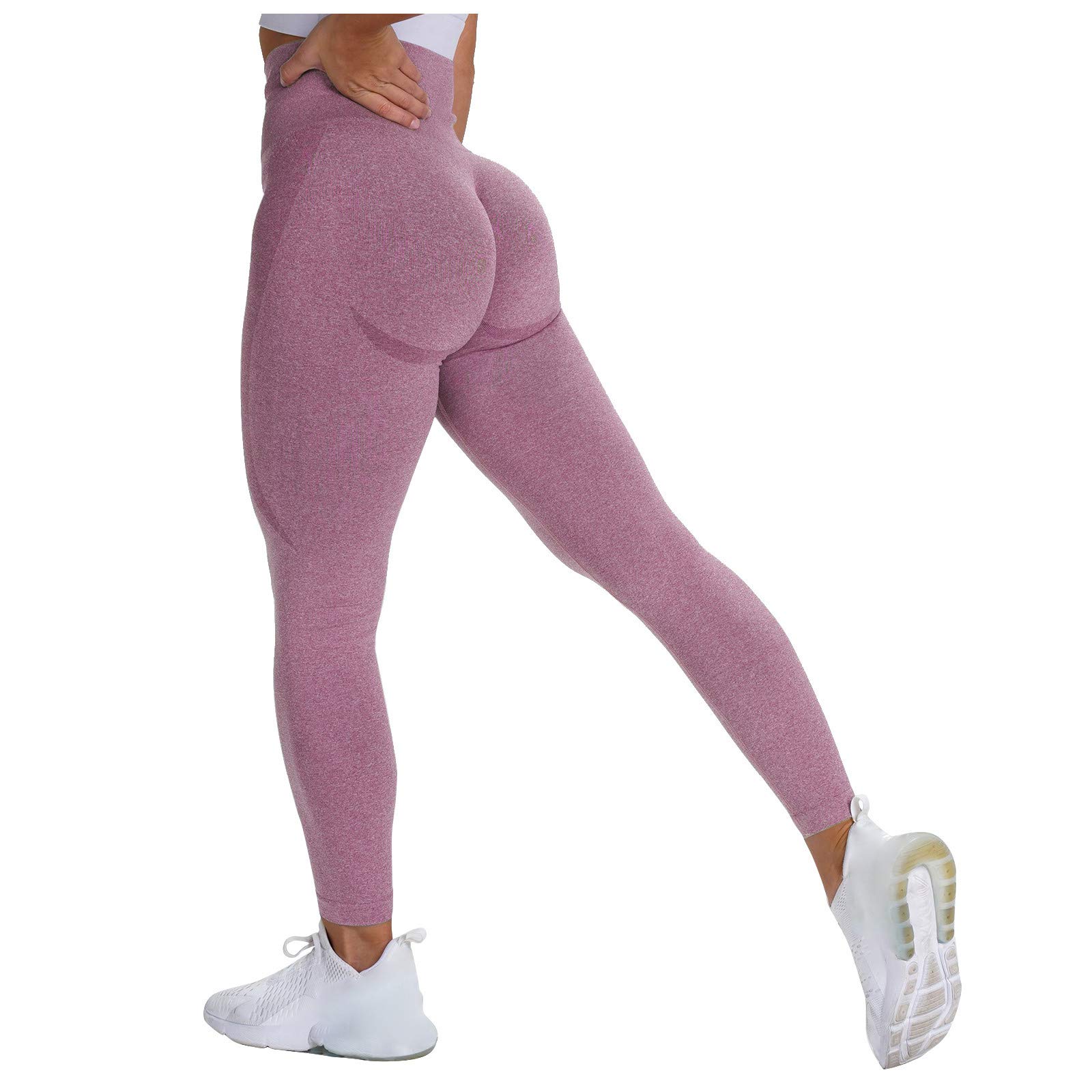 SCIHTE Women's High Waist Seamless Yoga Pants - Tummy Control Workout Leggings with Butt Lifting Design for Gym, Running & Daily Wear