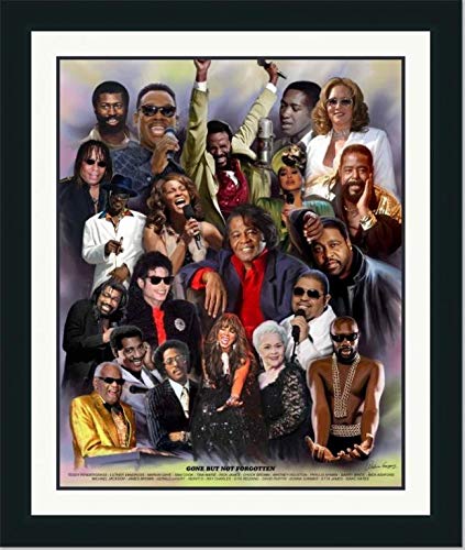 Gone But Not Forgotten Framed Black Wall Art Print - Large Canvas Home Decor for Living Room, Bedroom & Office