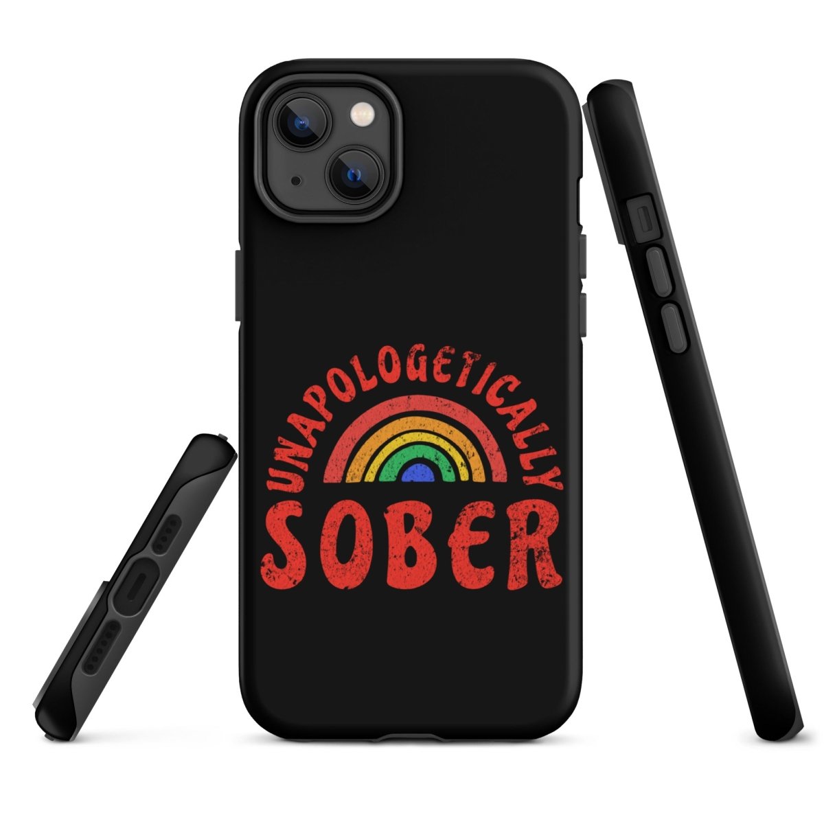 Rainbow iPhone Case - Colorful Protective Cover for iPhone 12/13/14/15 - Shatterproof & Stylish Design - Perfect for Pride Events, LGBTQ+ Support & Everyday Use