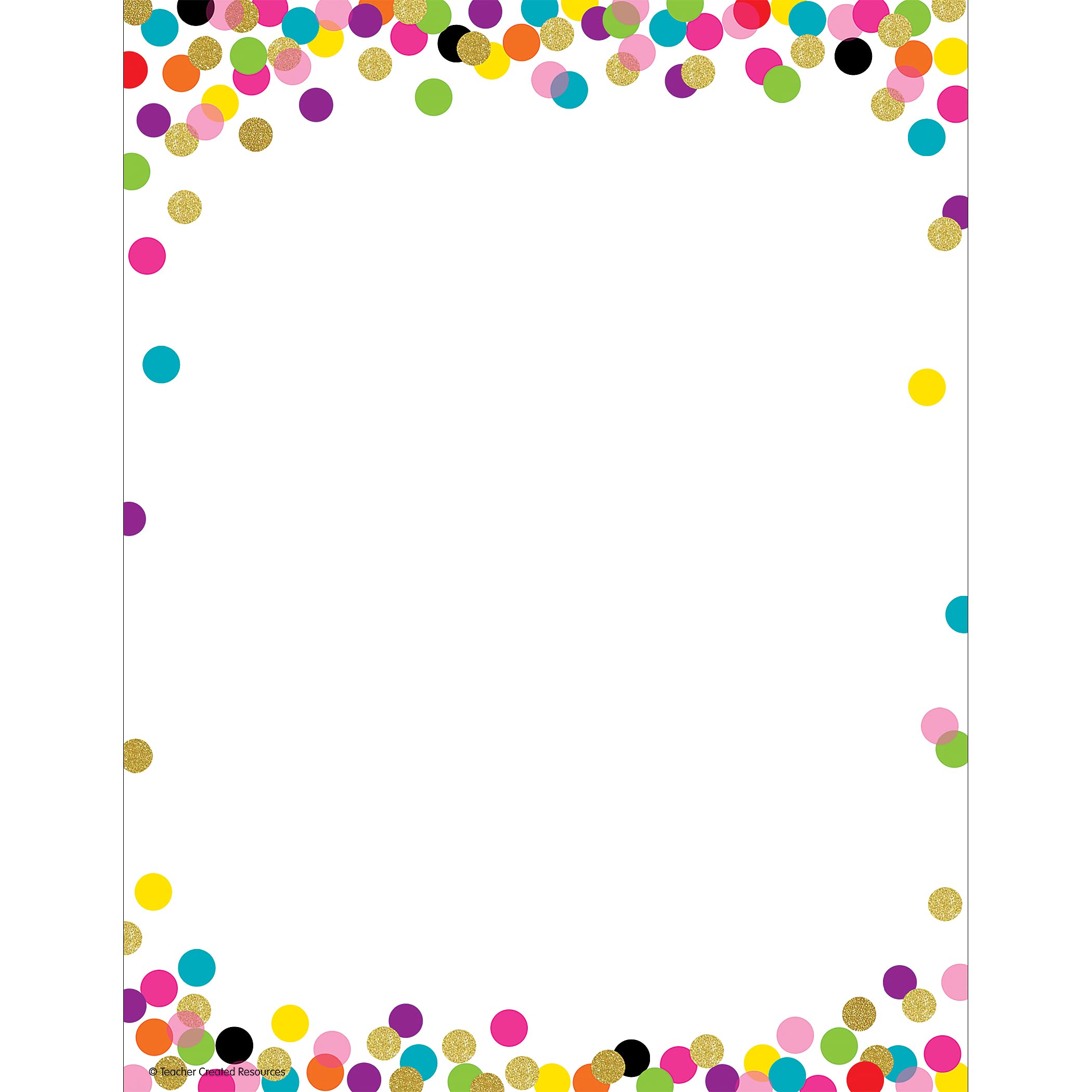 Teacher Created Resources® Confetti Computer Paper - 8.5