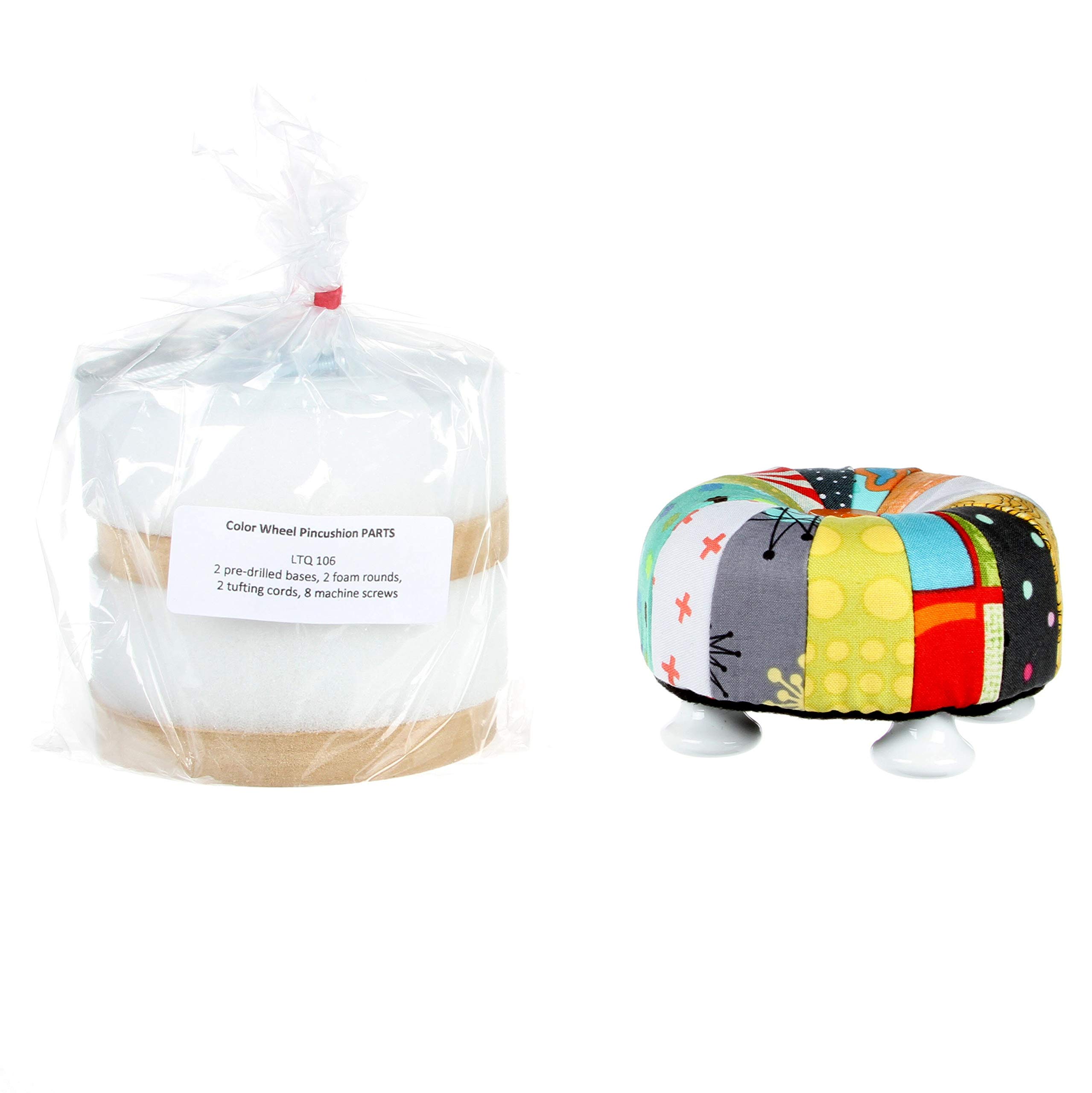 Color Wheel Pincushion Kit - DIY Sewing Accessories with Assorted Parts for Quilting & Crafting | Perfect for Needlework, Dressmaking & Fabric Projects