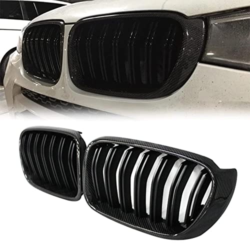 Carbon Fiber Front Bumper Grille for BMW X3 X4 F25 F26 (2015-2018) | High-Performance Replacement | Perfect for Car Enthusiasts & Custom Upgrades