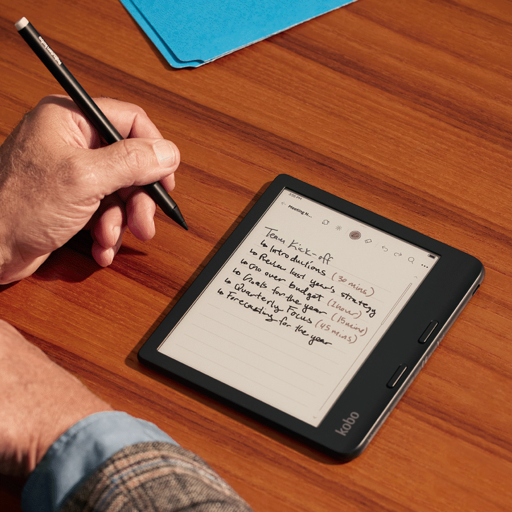Kobo Stylus 2 Digital Pen for Kobo Libra Colour E-Reader - Black | Perfect for Note-Taking, Drawing & Highlighting eBooks