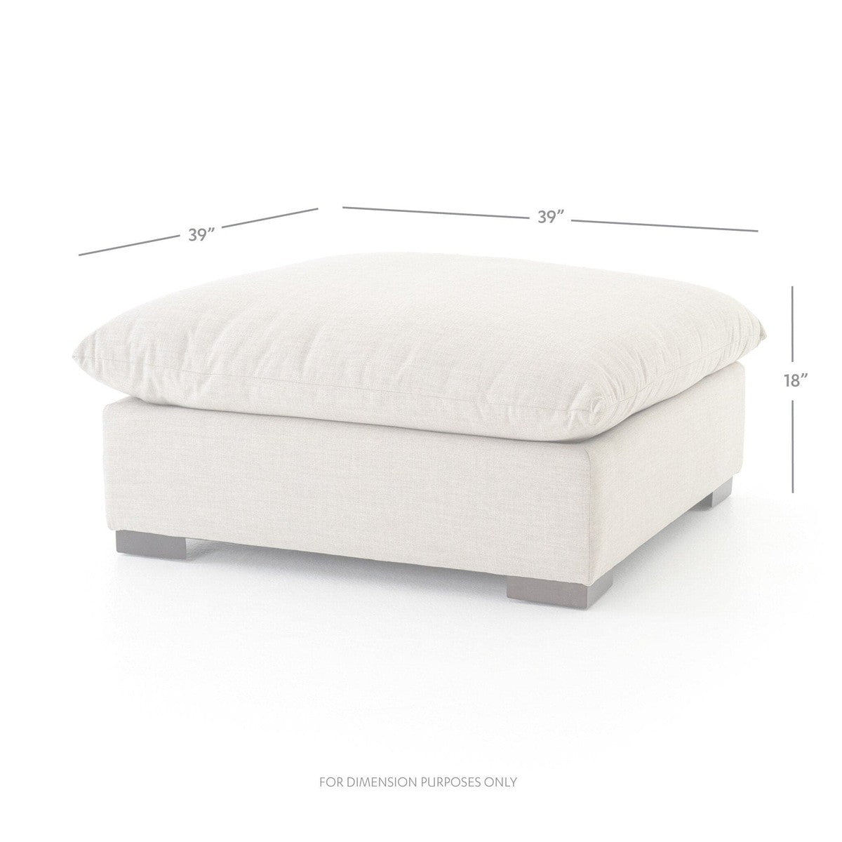 Amadeo Large Ottoman with Storage - Bennett Moon Design, Extra Large Footrest Pouf for Living Room, Bedroom, or Nursery - Perfect for Relaxing, Extra Seating & Home Decor