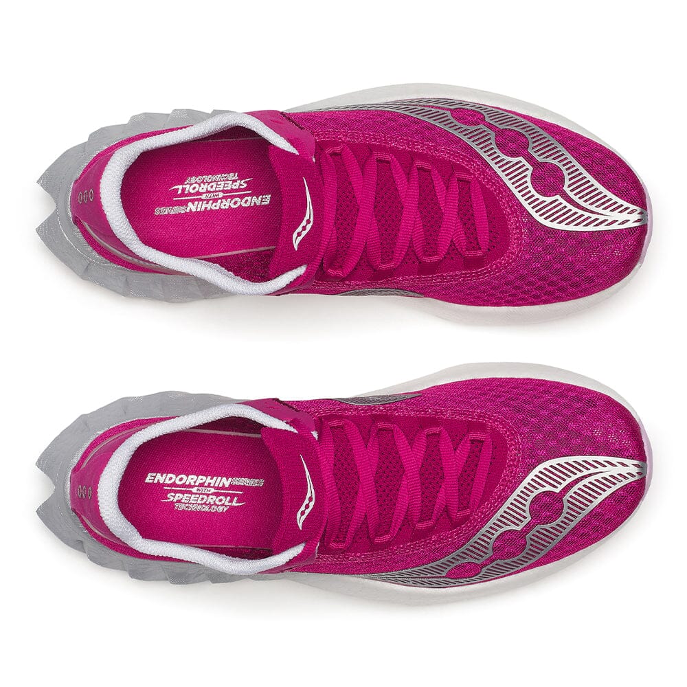 Saucony Women's Endorphin Pro 4 Running Shoes - Lightweight Carbon Fiber Racing Sneakers for Marathon & Road Racing - Perfect for Long Distance Training & Competitive Running