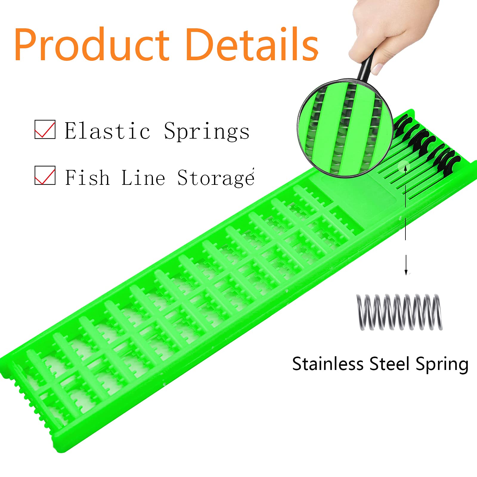 Gourami Fishing Snelled Hook Holder - Organize Snelled Hooks & Rigs with Leader Tray & Jigs Board - Perfect for Freshwater & Saltwater Fishing Trips