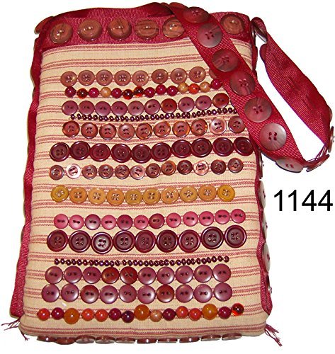 Stylish Burgundy & Orange Crossbody Purse for Women - Trendy Handbag with Adjustable Strap, Perfect for Work, Travel & Everyday Use