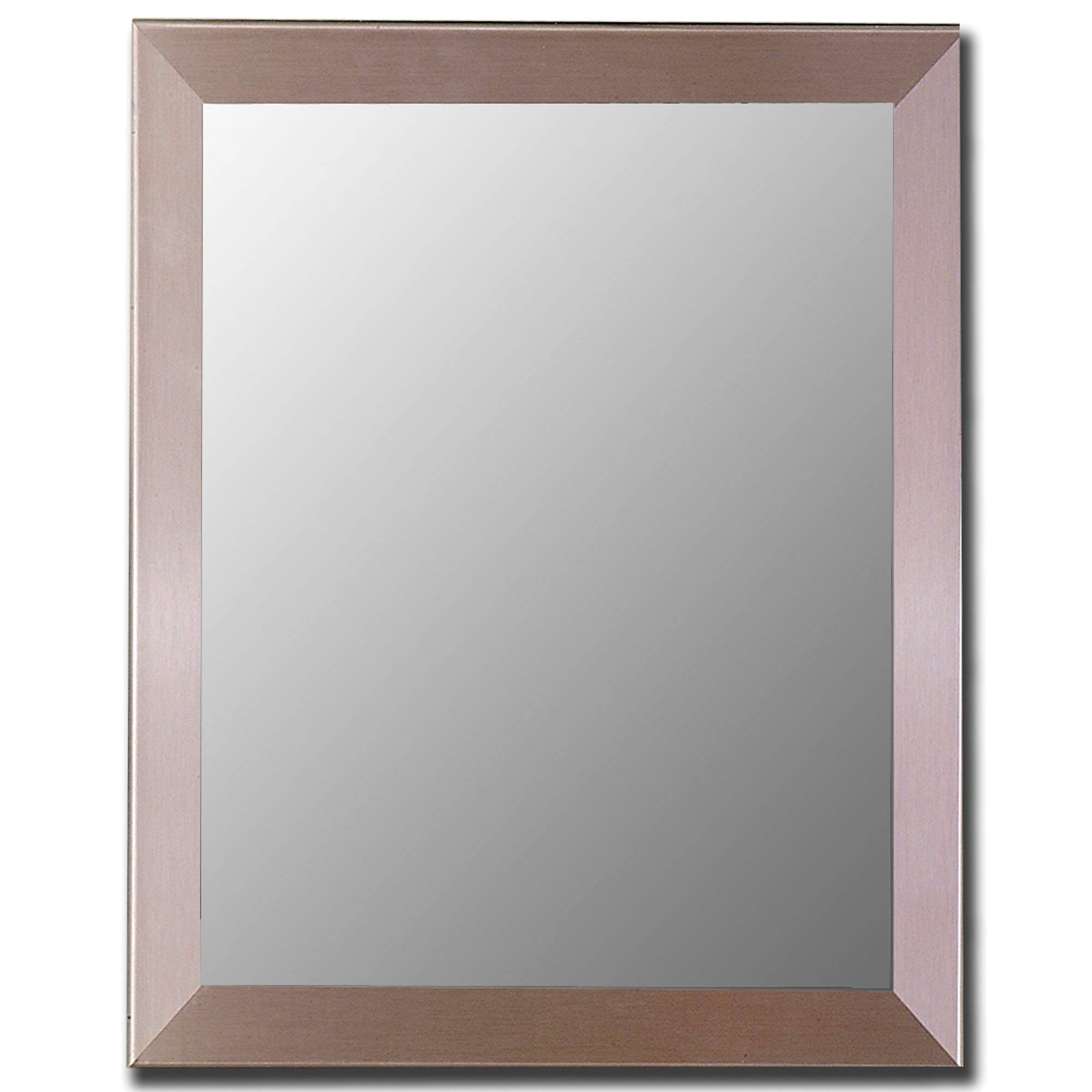 Vintage Hitchcock Style Europa Contempo Mirror in Nickel Silver Finish - 24.75