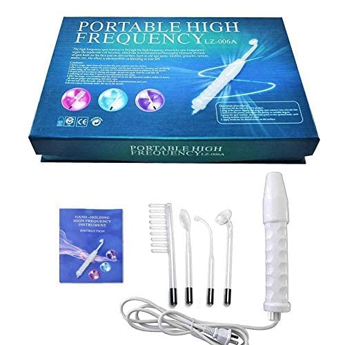 Vinban High Frequency Machine - Portable Electric Therapy Device for Hair Growth & Facial Acne Treatment, Handheld Electrotherapy Comb & Current Bar Massager - Perfect for Home Spa, Salon & Beauty Treatments