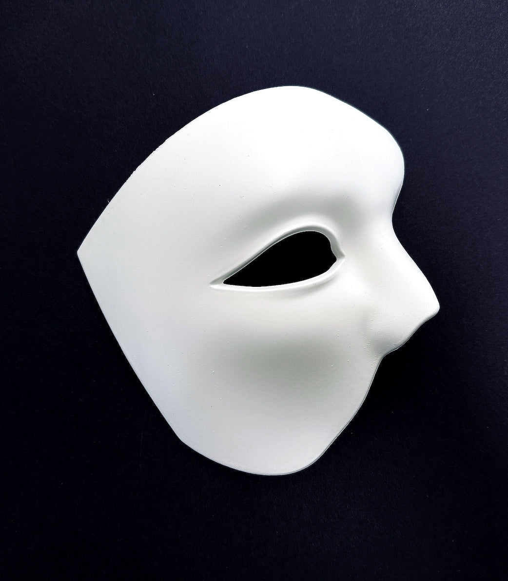 White Phantom Mask Set - Halloween Costume Accessory for Cosplay, Parties & Horror Events