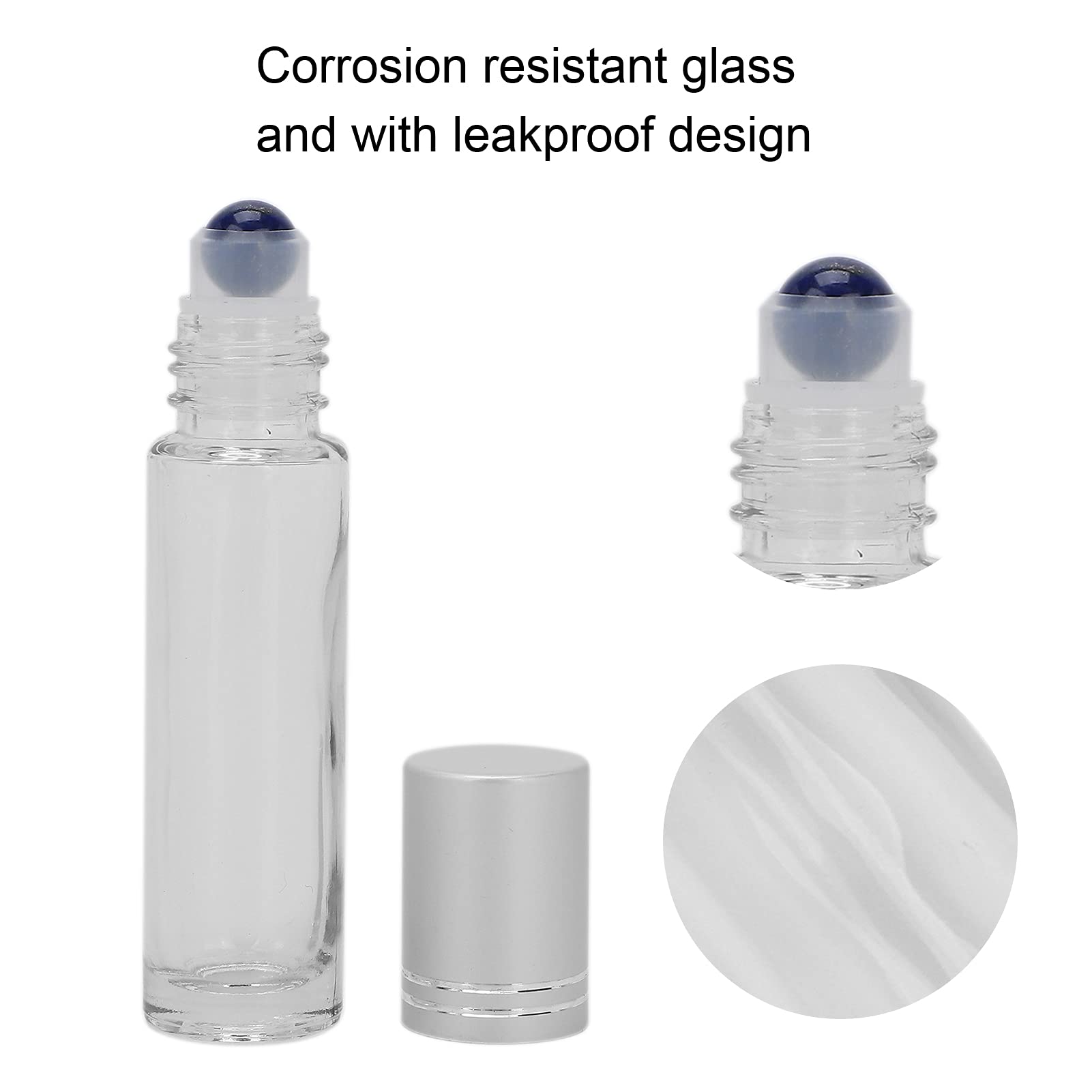 Premium Essential Oil Roller Bottles - 10ml Glass Roller Bottles for Aromatherapy, DIY Blends & Skincare | Perfect for Home, Office, Bedroom & Travel Use