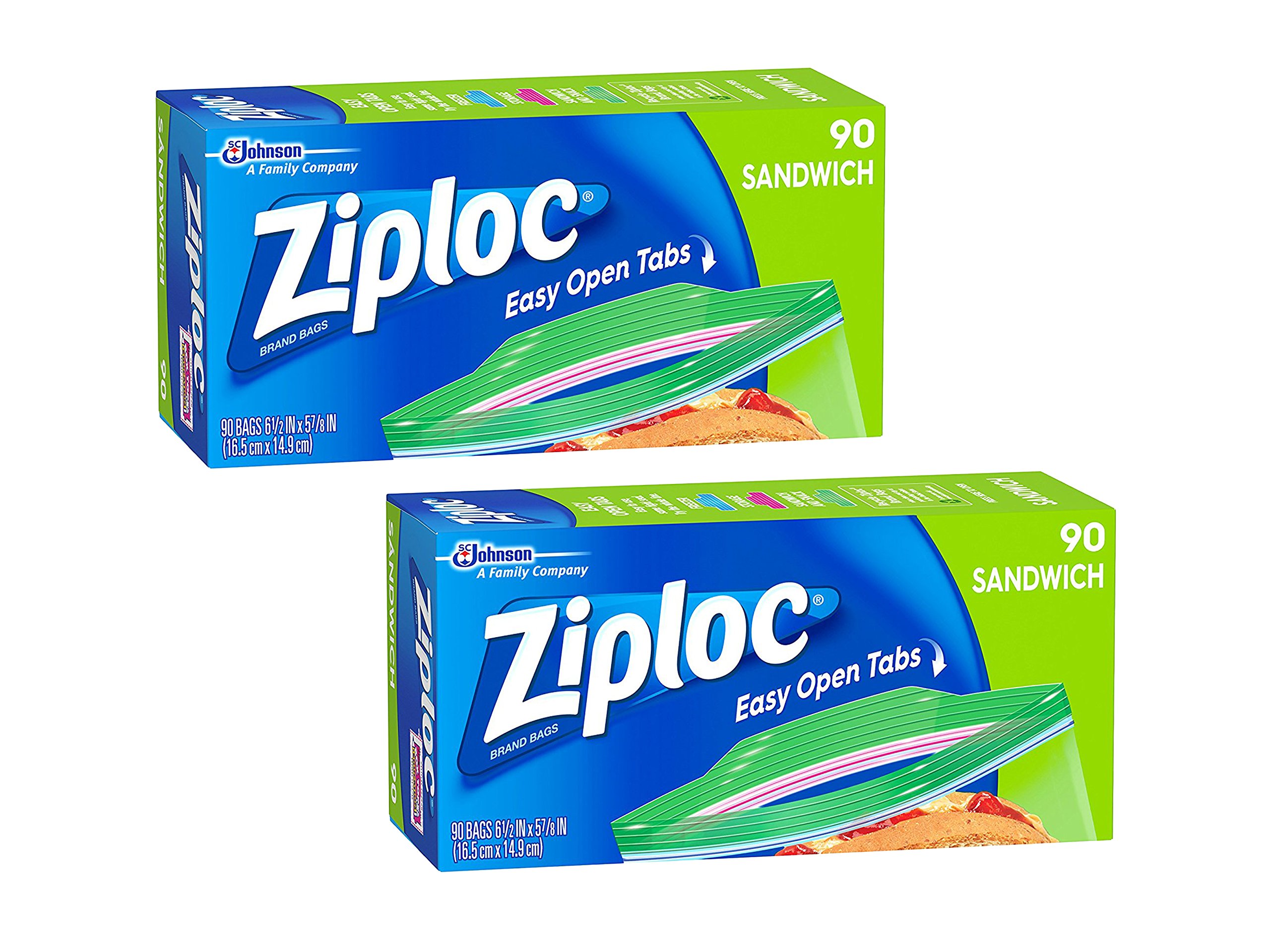 Premium Ziploc Sandwich Bags - 100 Count, BPA Free, Reusable & Leak Proof Food Storage Bags for School Lunches, Meal Prep & Snacks | Great for Picnics, Travel & Leftovers