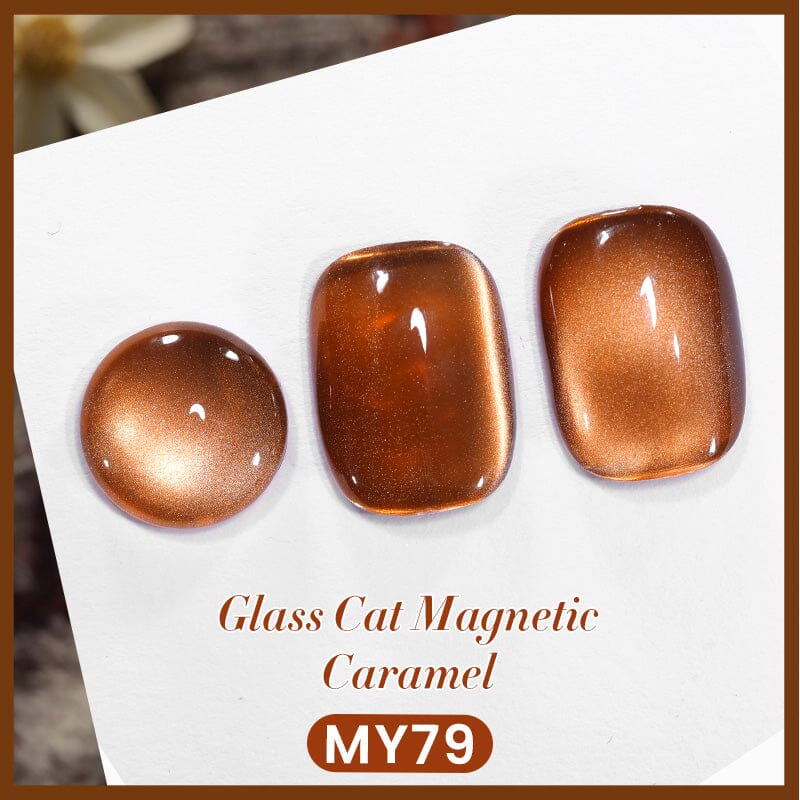 MY79 Caramel Magnetic Gel Polish - 10ml Water Light Cat Nail Art for Home & Salon Use