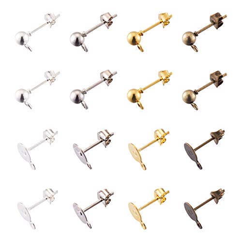 2 Colors-6 Style Earring Studs