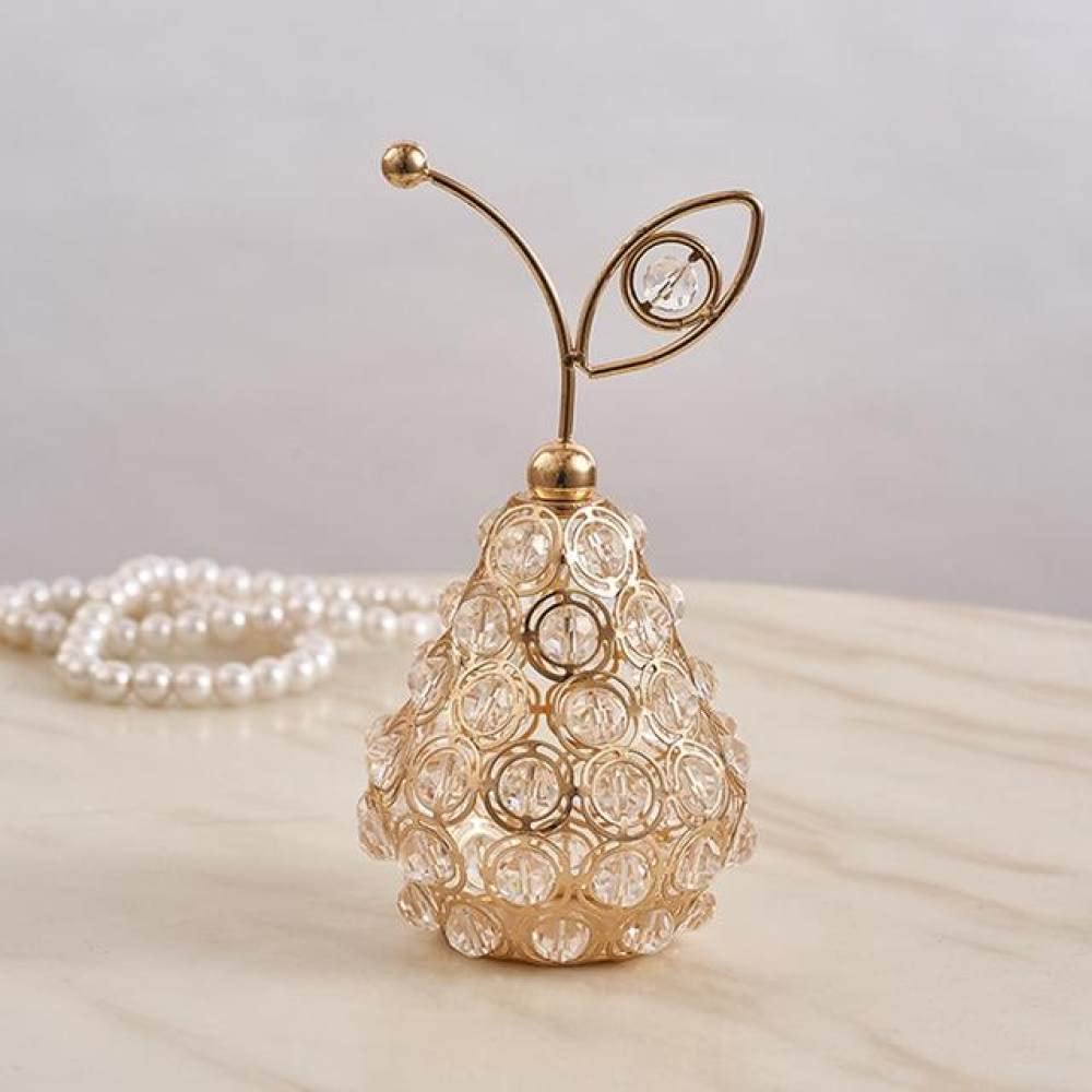 Crystal Pear Figurine - Elegant Home & Office Decor for Desk, Shelf, or Gift - Perfect for Feng Shui, Wedding Centerpiece, and Holiday Ornaments