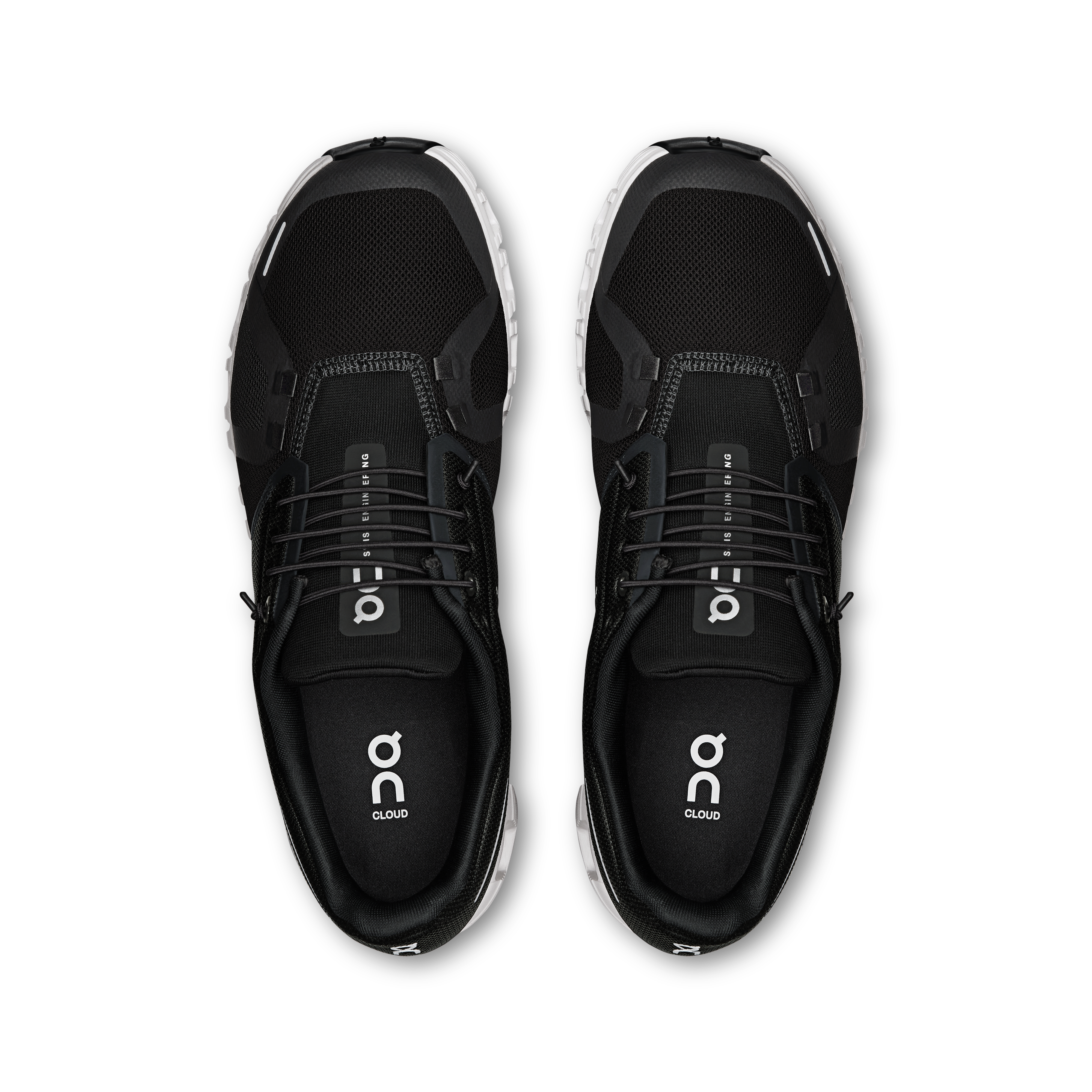 On Running Men's Cloud 6 Running Shoes - Lightweight & Breathable Black/White Sneakers for Jogging, Gym Workouts & Daily Wear