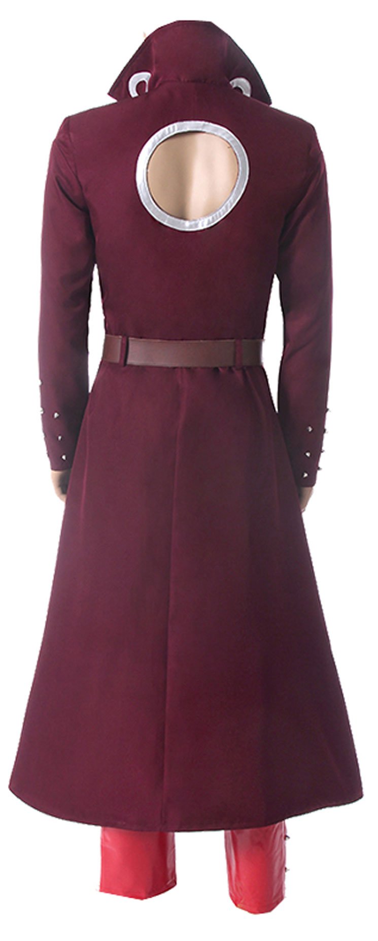 Anime Ban Trench Coat and Pleather Pants Cosplay Costume Set - Stylish Outfit for Halloween, Comic Con & Cosplay Events