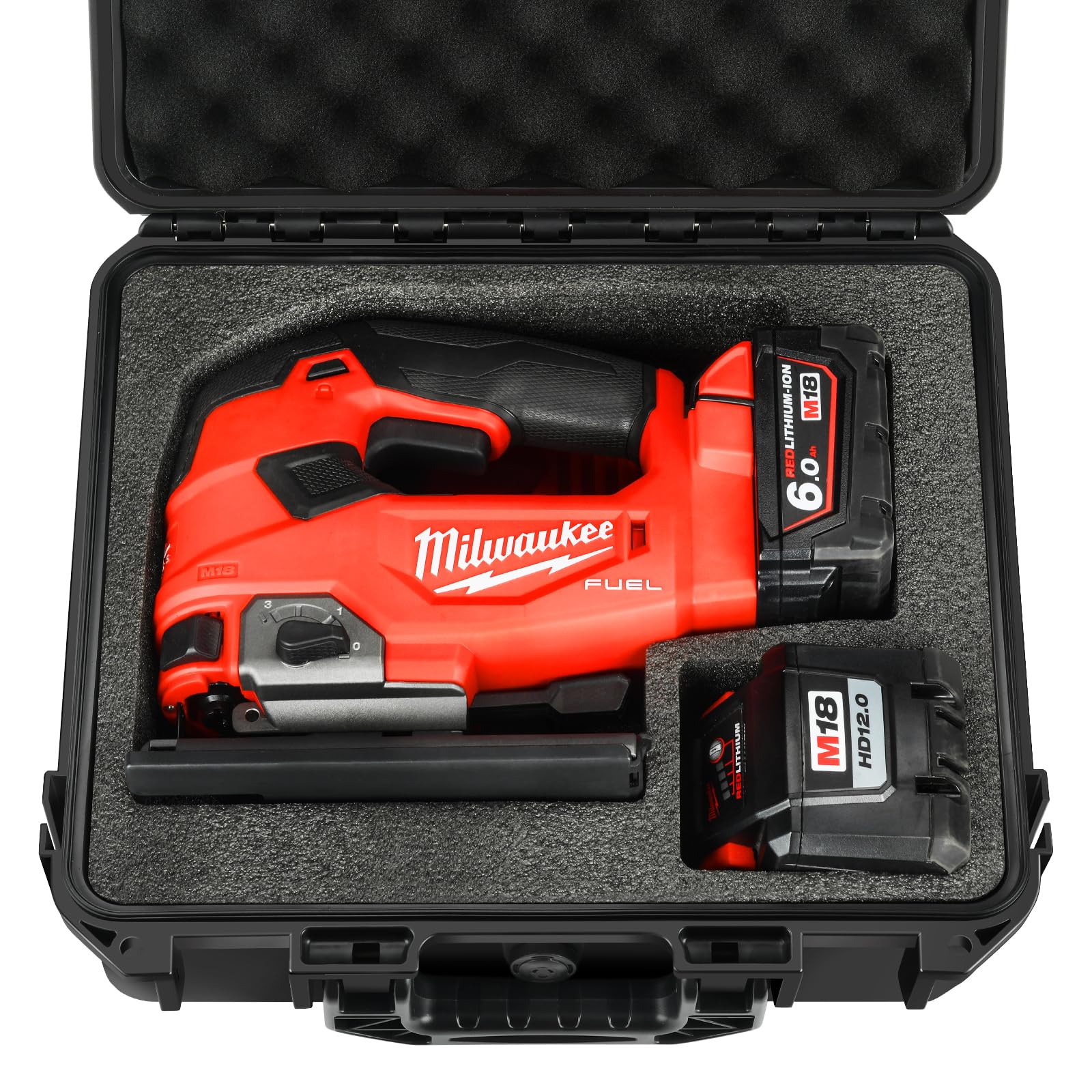 Milwaukee M18 Fuel Jigsaw Hard Storage Case - Replacement Tool Carrying Case for Milwaukee 2737-20 D-Handle Jig Saw (Batteries & Charger Not Included) - Durable Protection for Job Sites & Workshop Storage