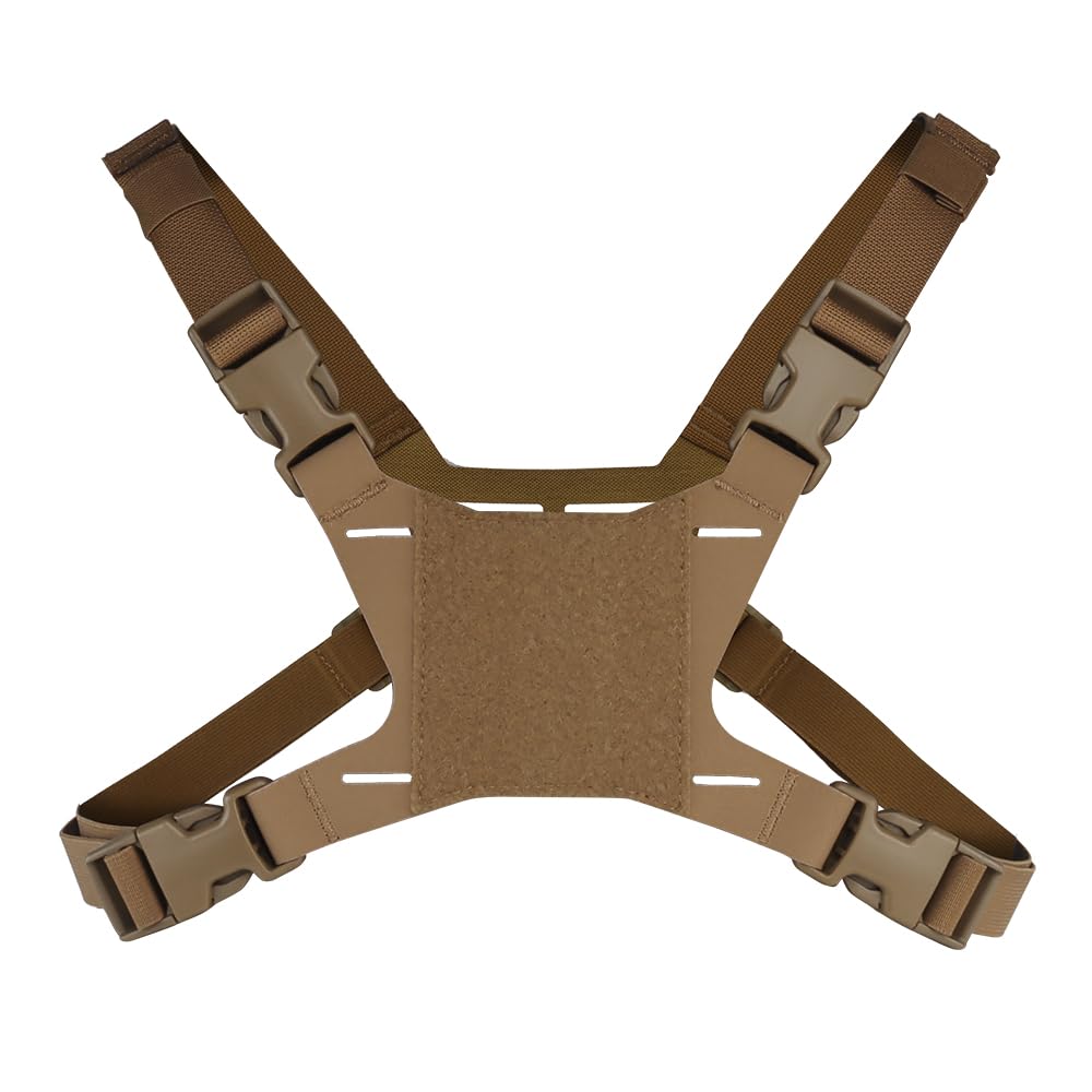 Tactical Vest Phone Holder - Universal Foldable Chest Mount for 4.7-6.7 Inch Smartphones | MOLLE Compatible Board Carrier | Perfect for Hiking, Hunting & Outdoor Navigation