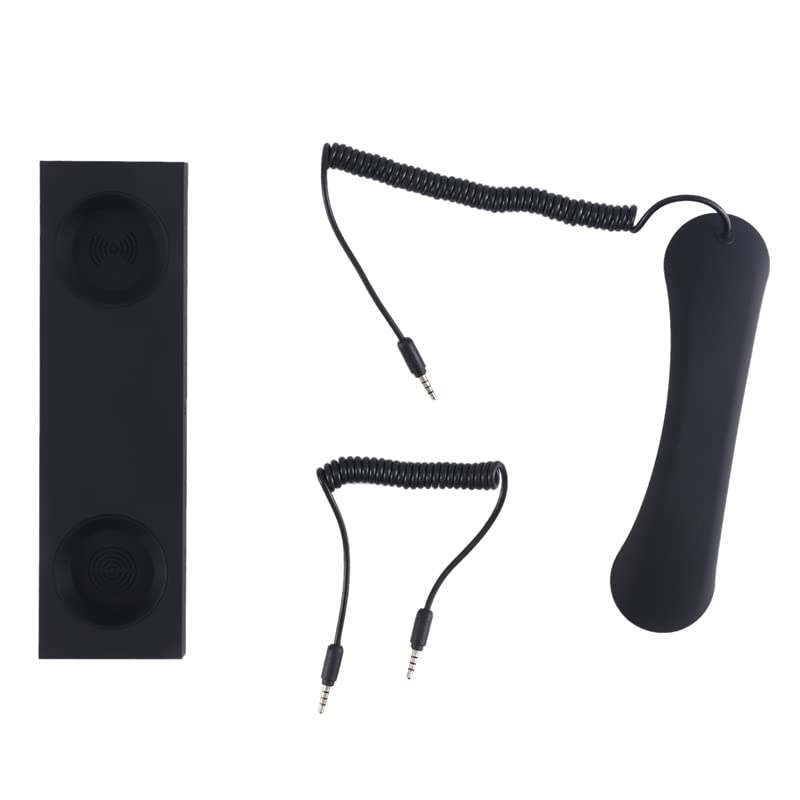 GRARRO Universal Retro Phone Handset - 3.5mm Smartphone Headset with Microphone for Landline & Mobile Calls | Perfect for Vintage Style Phone Booths, Home Offices & Themed Events