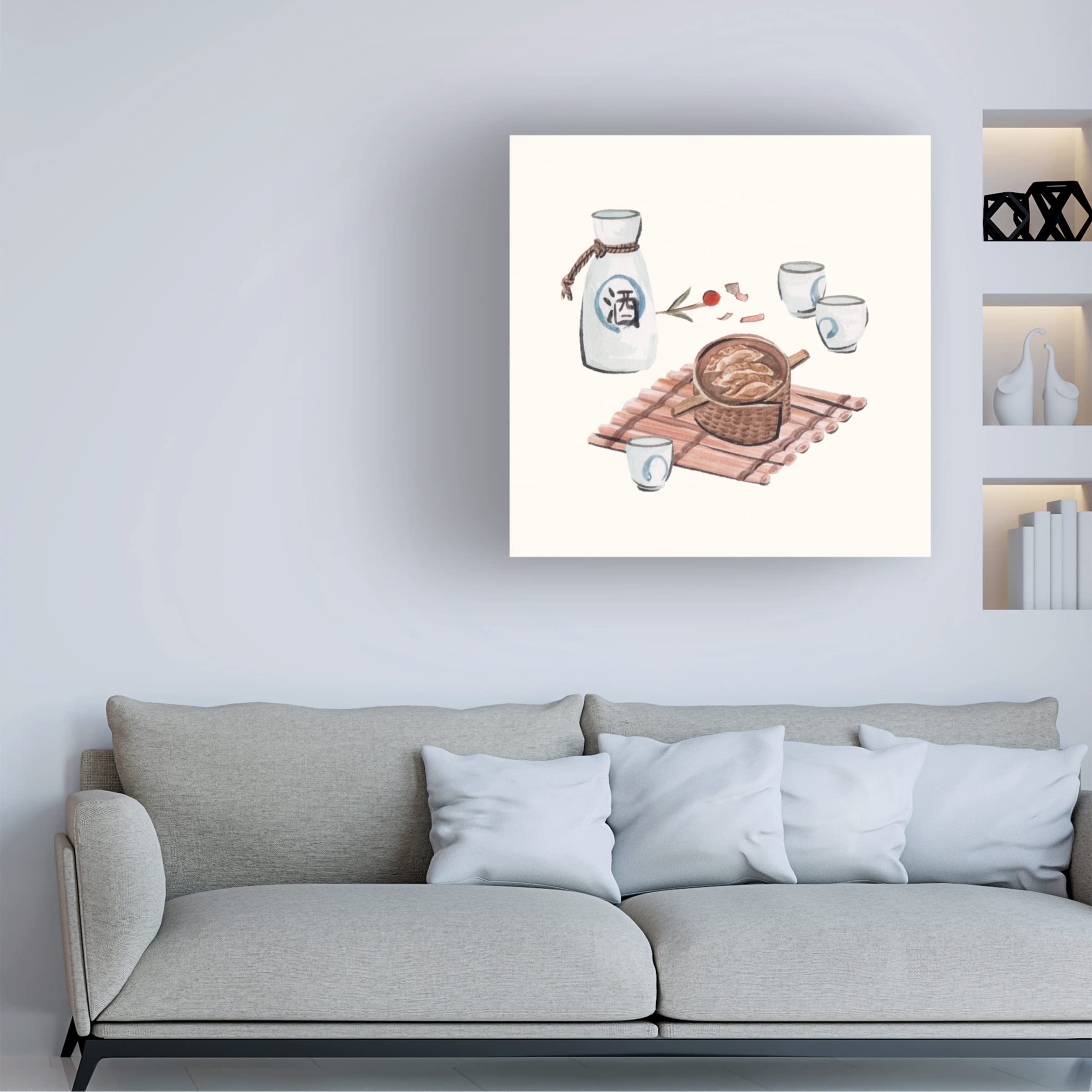 Trademark Fine Art 'The Way Home I' Canvas Wall Art by Melissa Wang - Beautiful Landscape Painting for Living Room, Bedroom & Office Decor