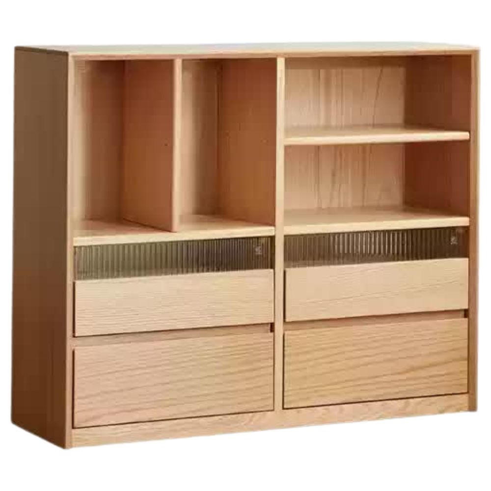 35.4x 11.8x31.5 inch /98x30x80 сm / Natural Wood Color / Bookcase B