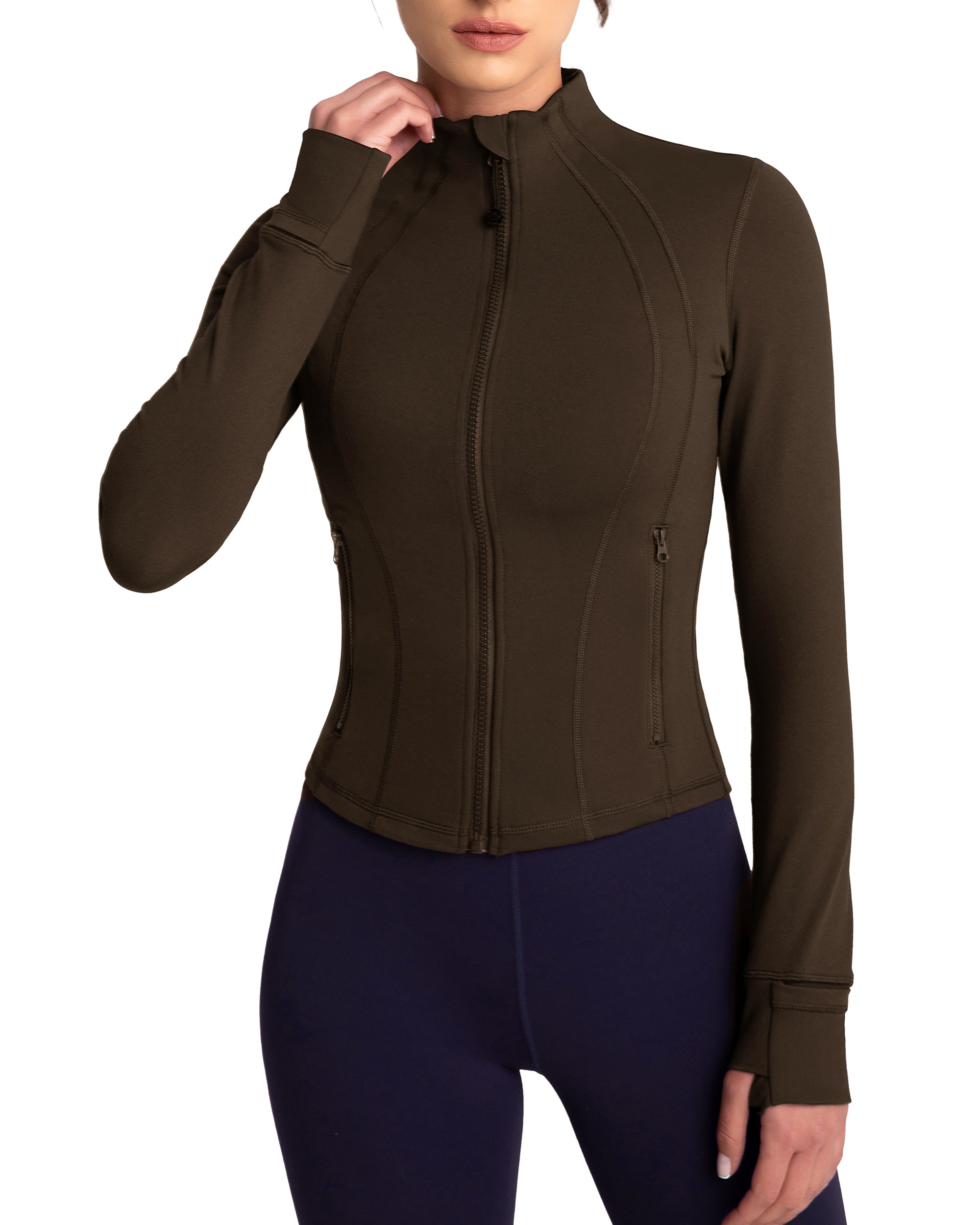 Lightweight Cropped Running Jackets for Women - Breathable & Stretchable Workout Tops - Perfect for Jogging, Gym & Outdoor Activities